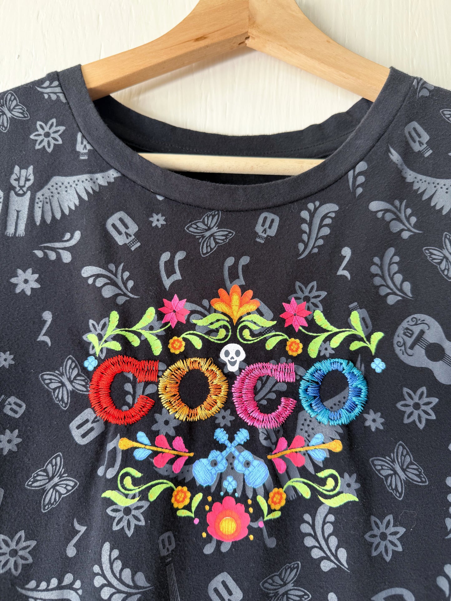 Disney Parks Coco Embroidered Tee - L