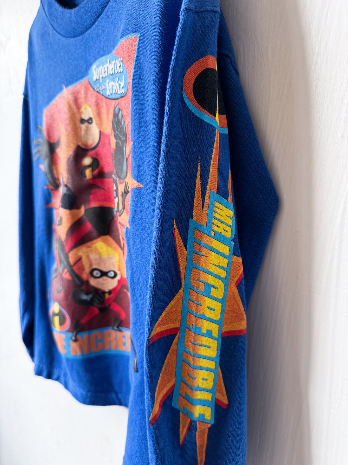 VINTAGE The Incredibles Long Sleeved Tee - YS(6/7)
