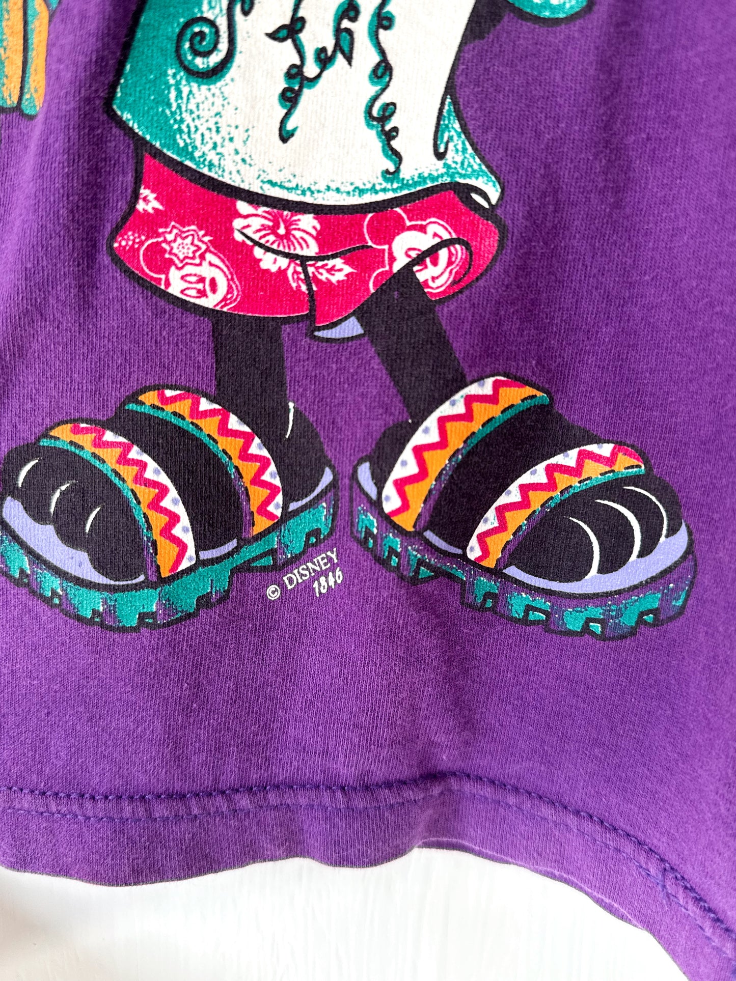 VINTAGE 90’s Aloha Mickey Minnie Tee - S (oversized)