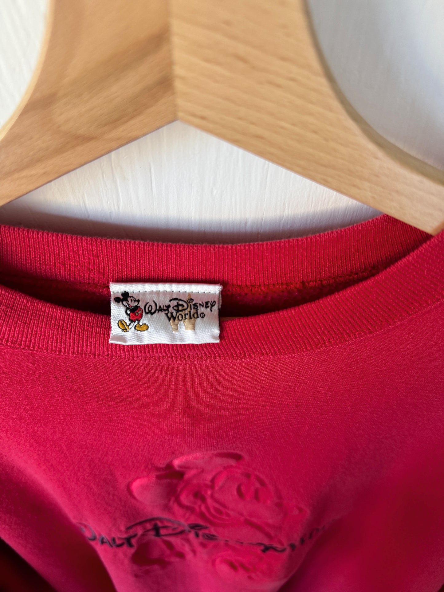 VINTAGE WDW Red Crewneck - 2X