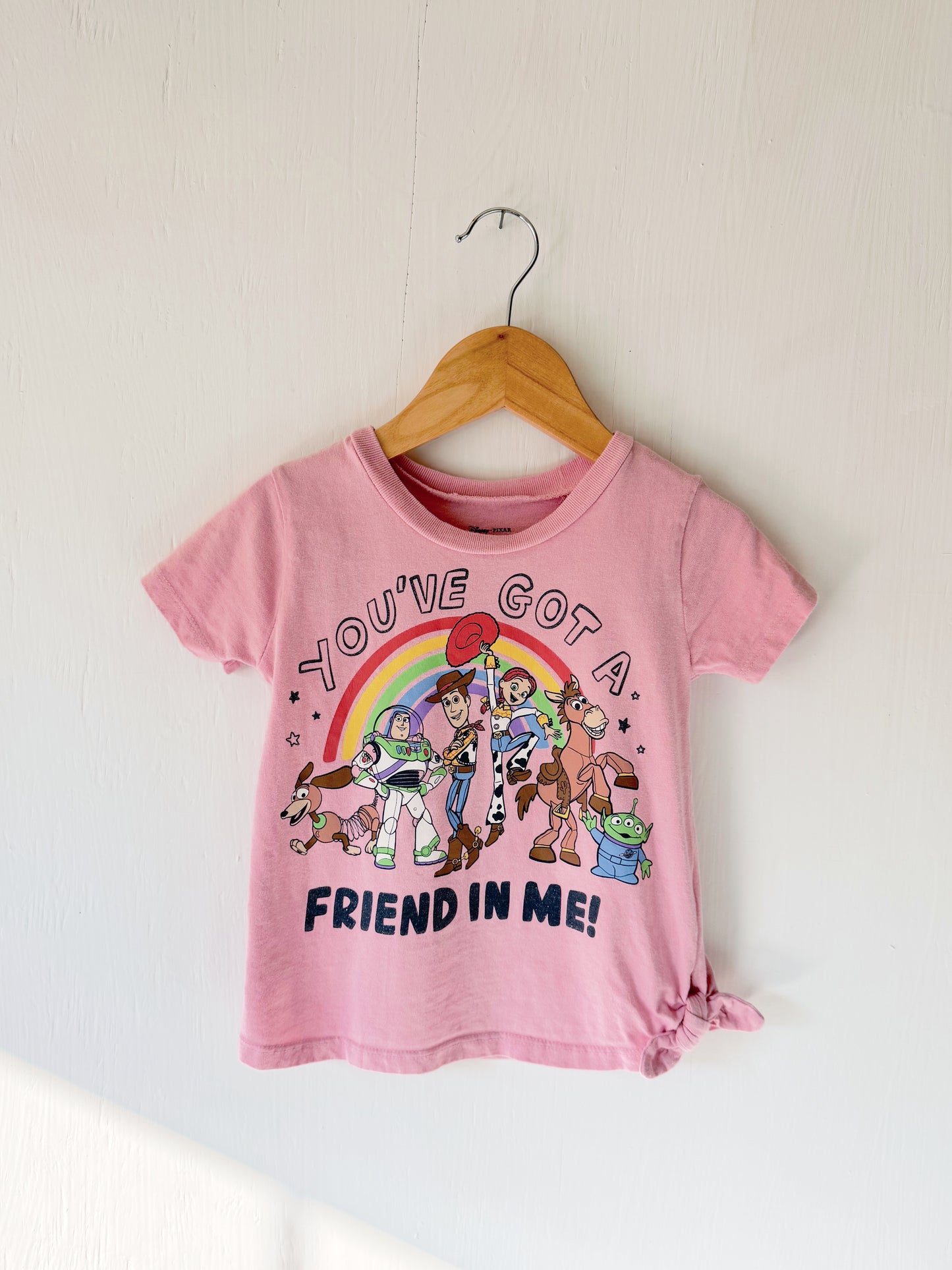 Pink Toy Story Bow Tee - 2T