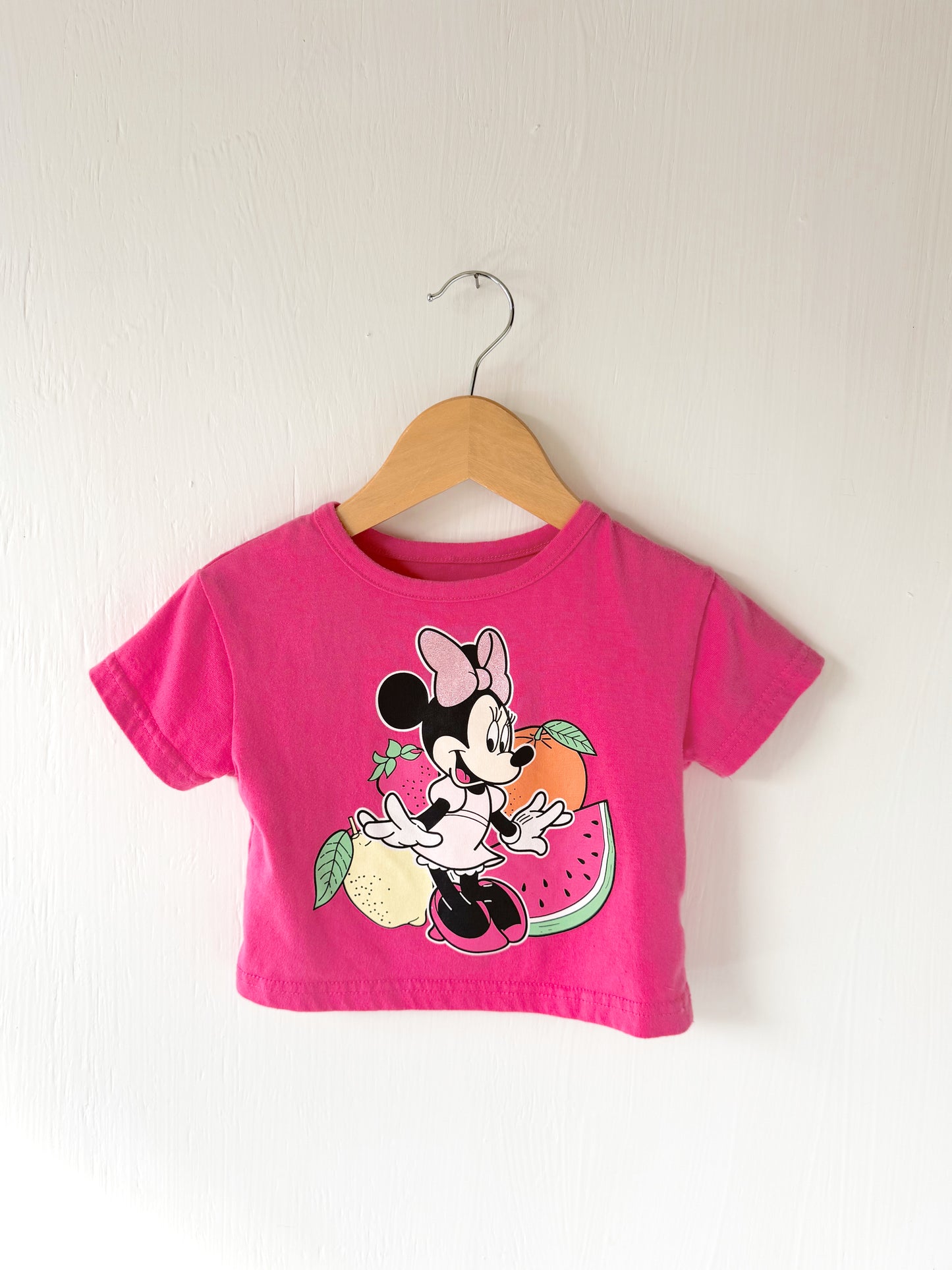 Minnie Shimmer Fruit Tee - 12M