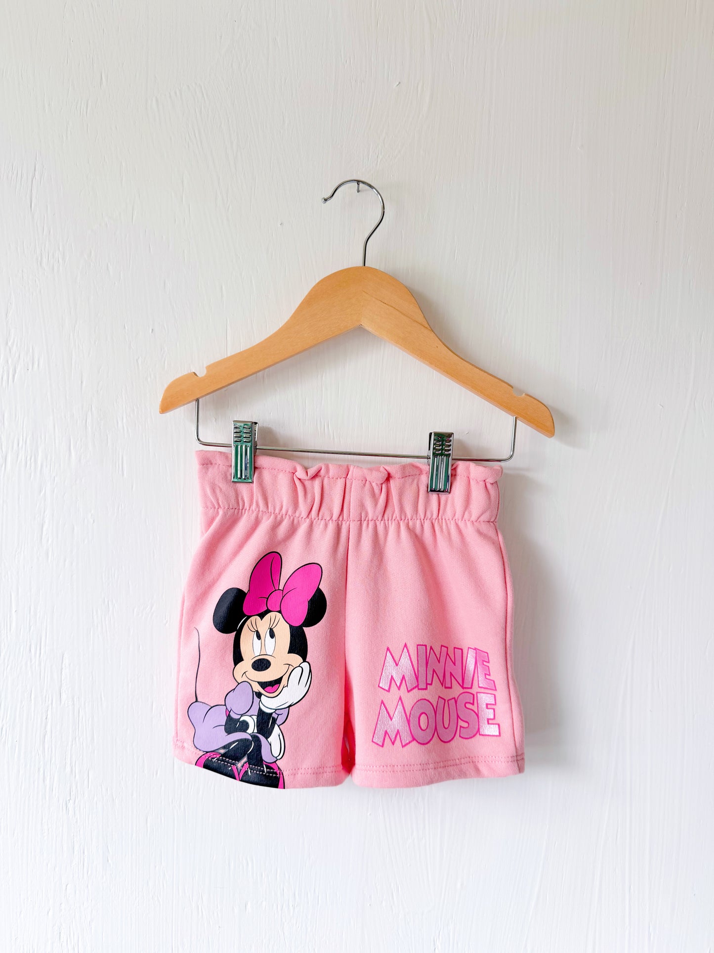 Minnie Mouse Shimmer Shorts - 2T