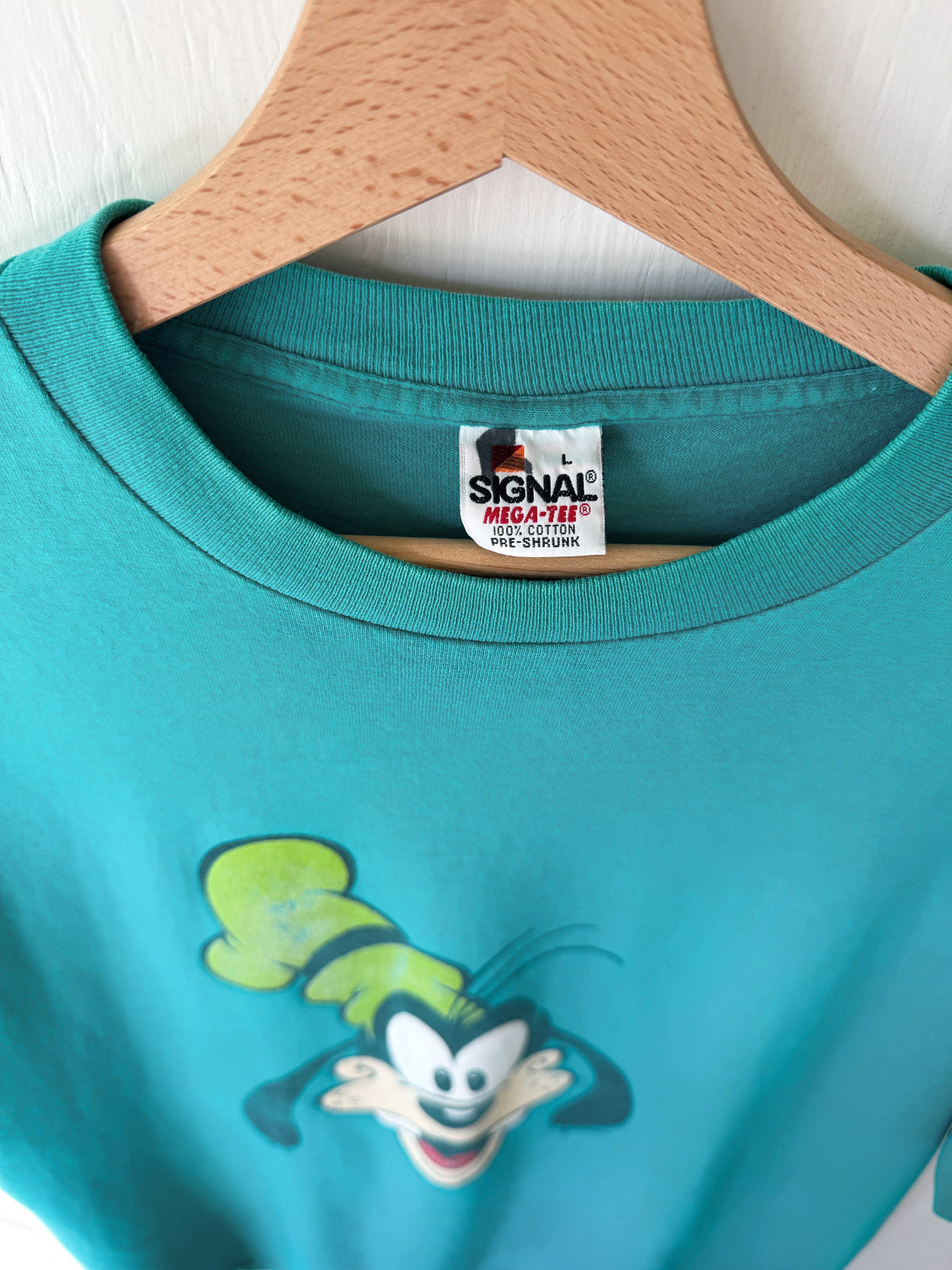 VINTAGE 90’s Big Face Goofy Tee - L