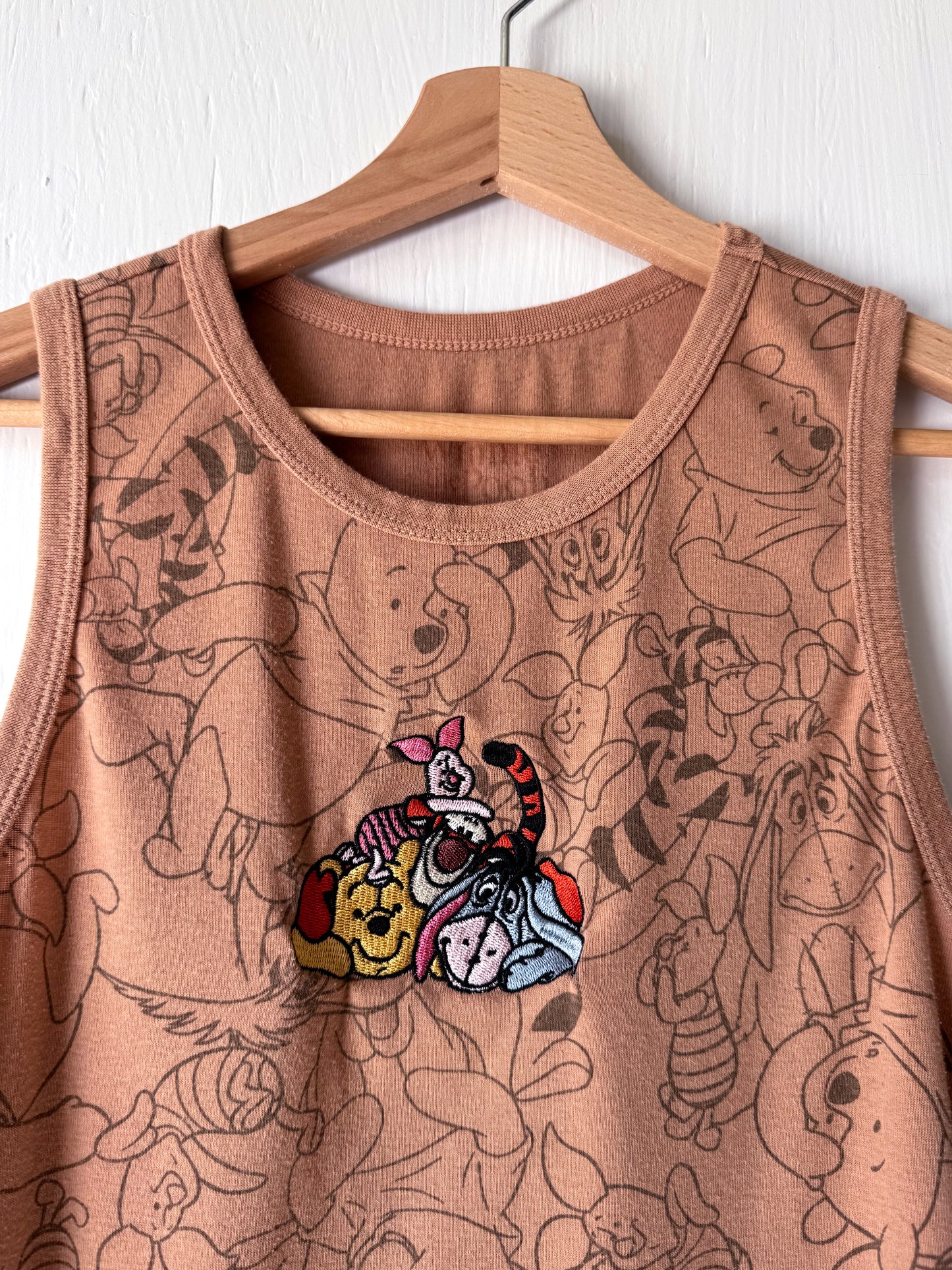 Embroidered Pooh Tank - M