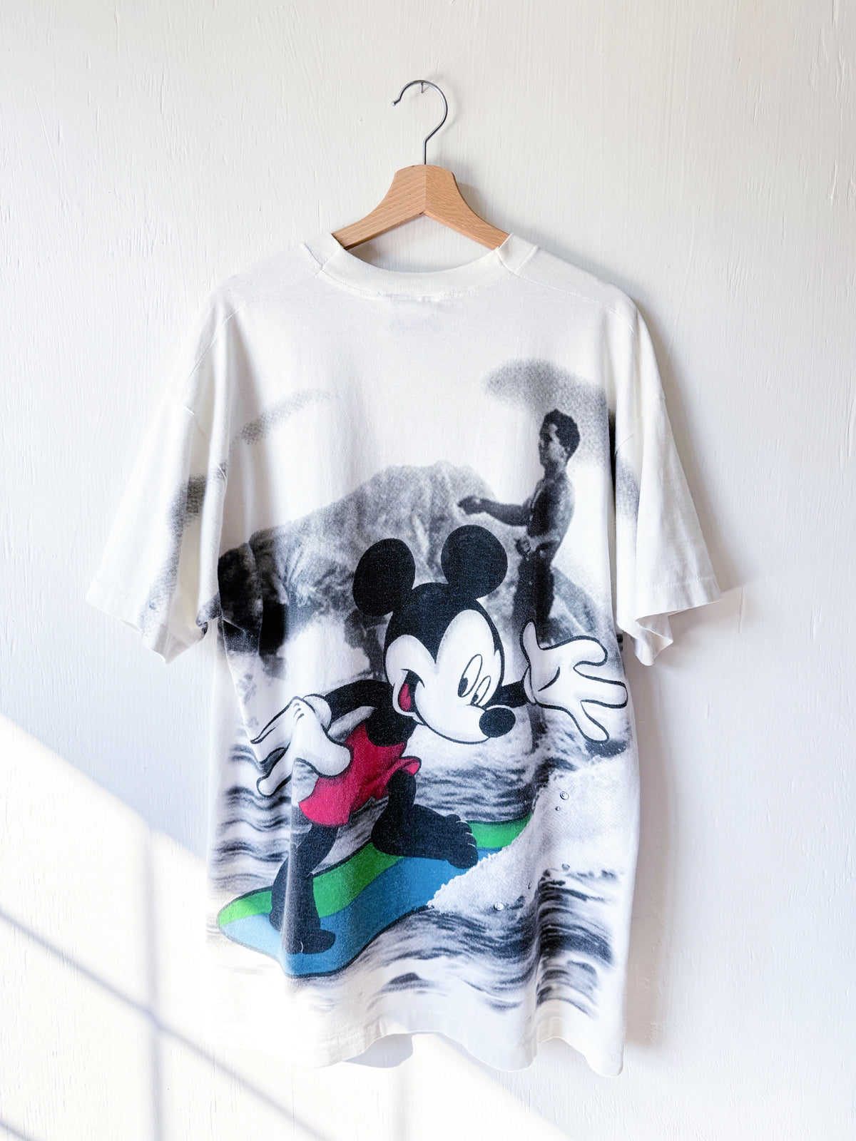 VINTAGE 90’s Surf Mickey AOP Tee - XL