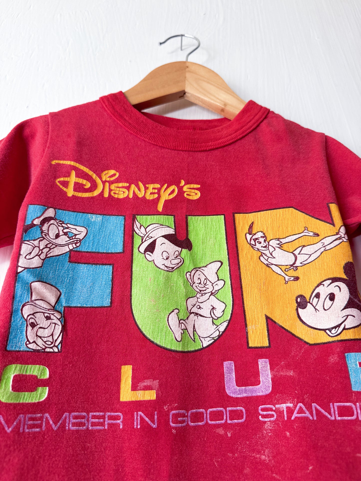 VINTAGE 90’s Rare Disney’s Fun Club Tee - 18M/2T