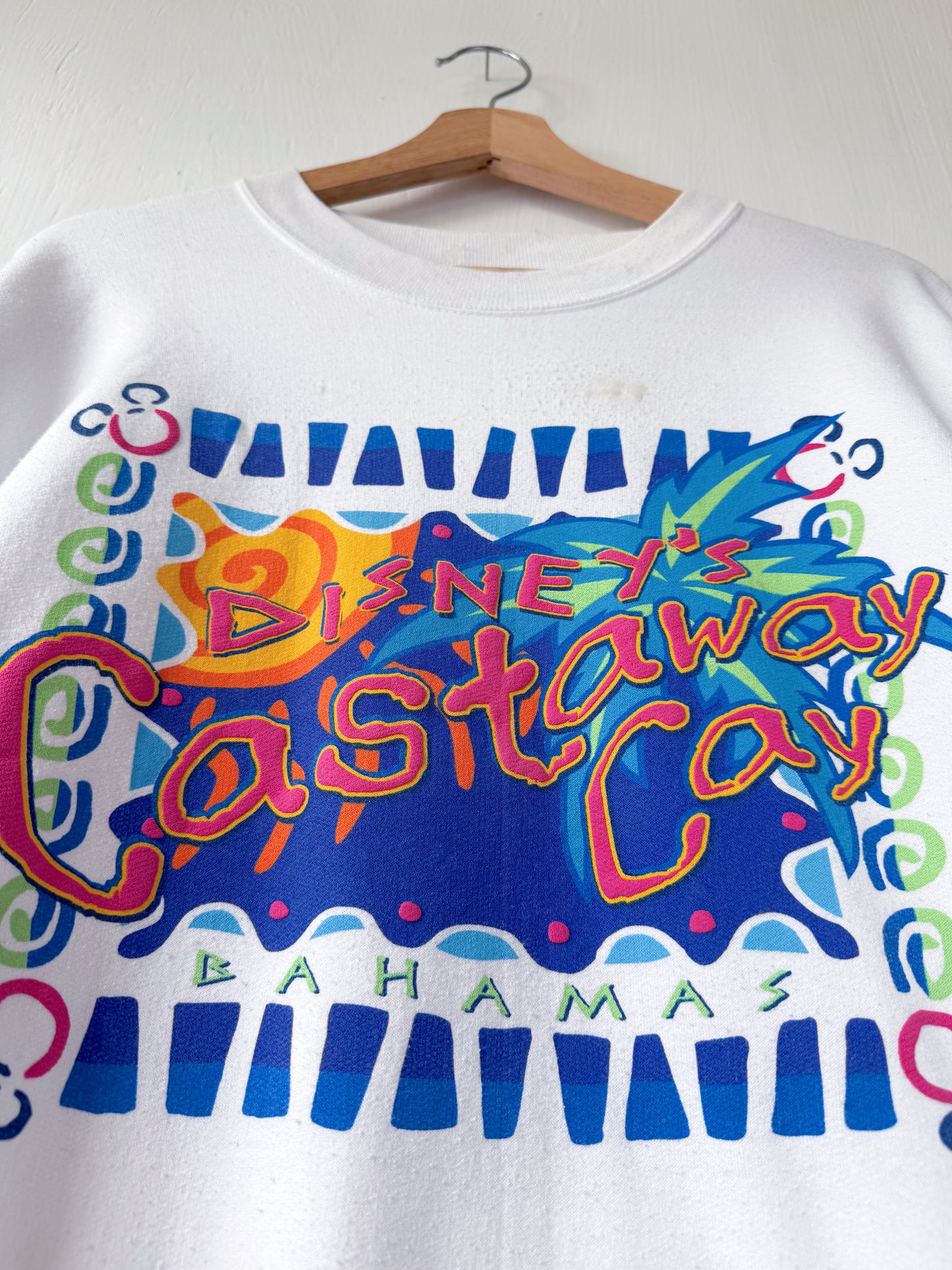 VINTAGE Rare Castaway Cay Crewneck - L