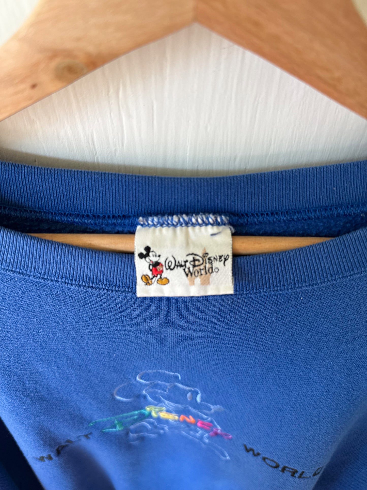 VINTAGE 90’s WDW Embroidered Crewneck - XL