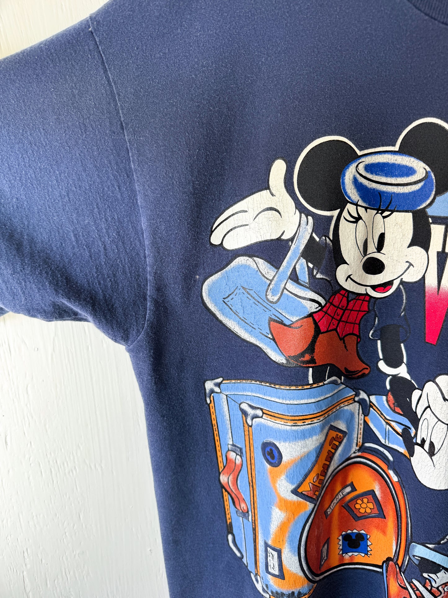 VINTAGE 90’s Mickey Minnie Bon Voyage Tee - XL