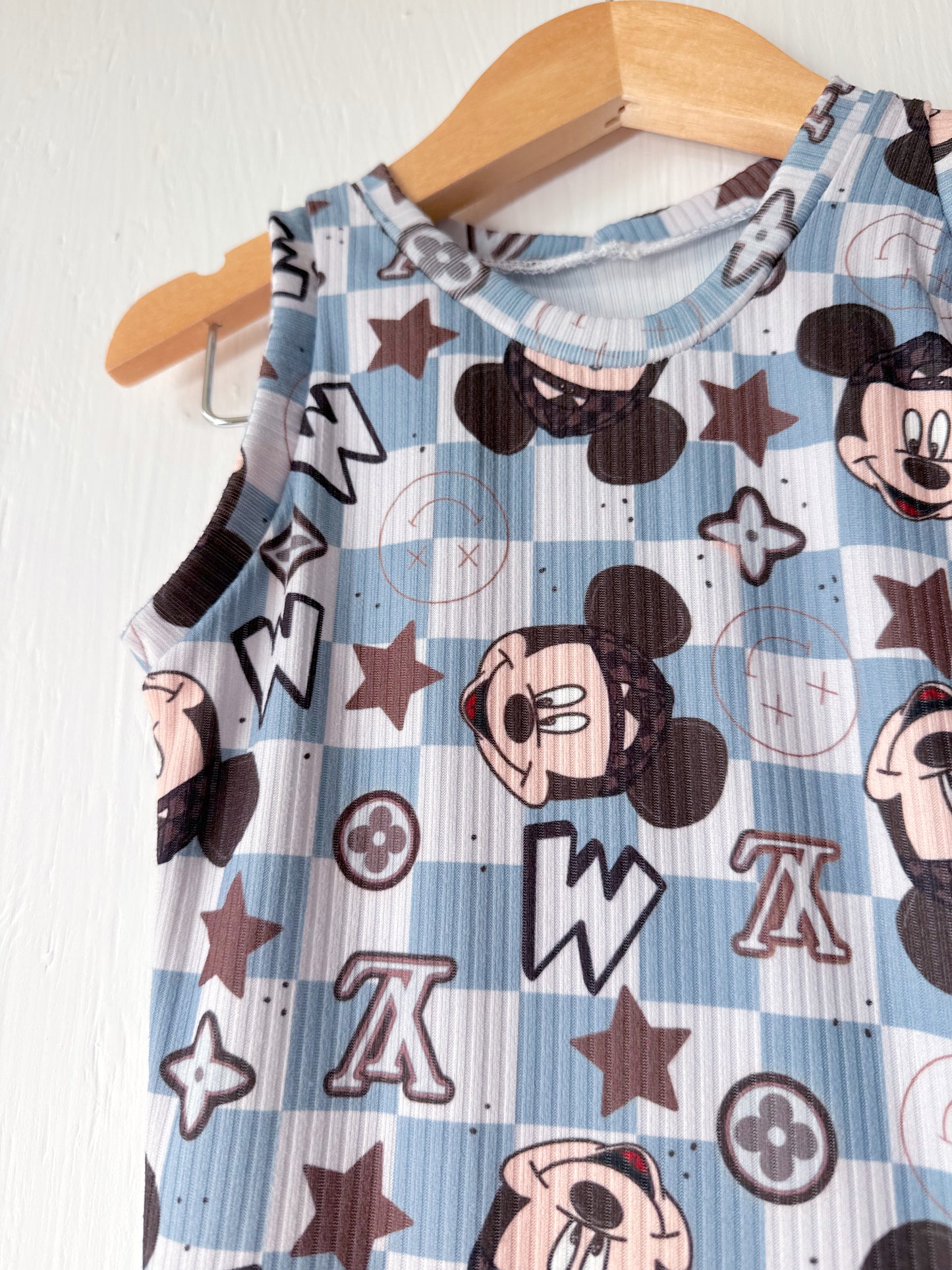 NEW Mickey LV Checkered Tank - 18/24M