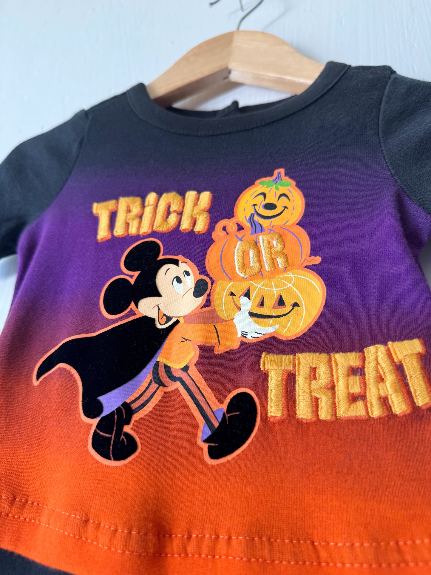 Mickey Trick Or Treat Onesie - 9/12M