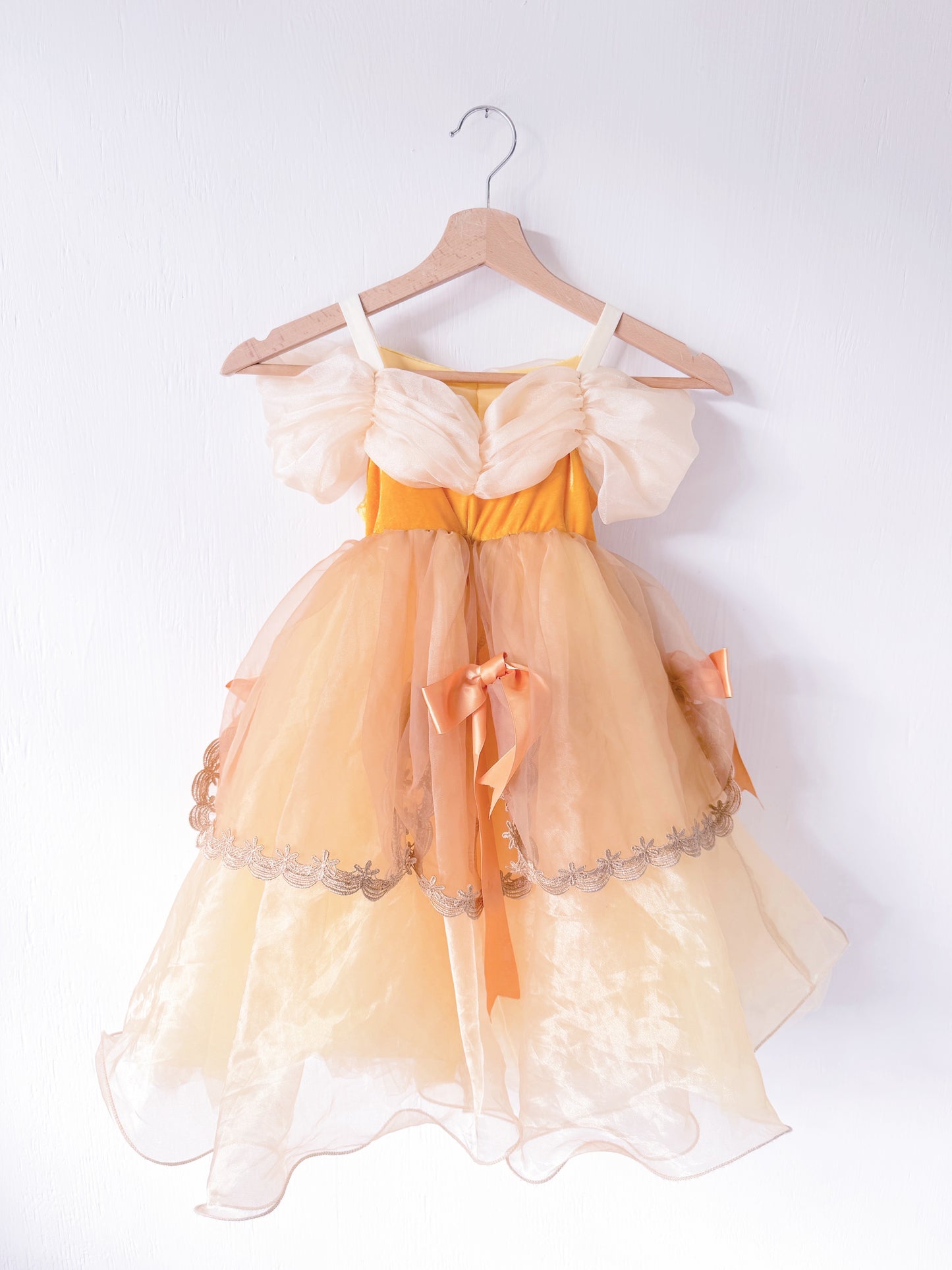 Belle Bow Puff Sleeve Gown - 3T