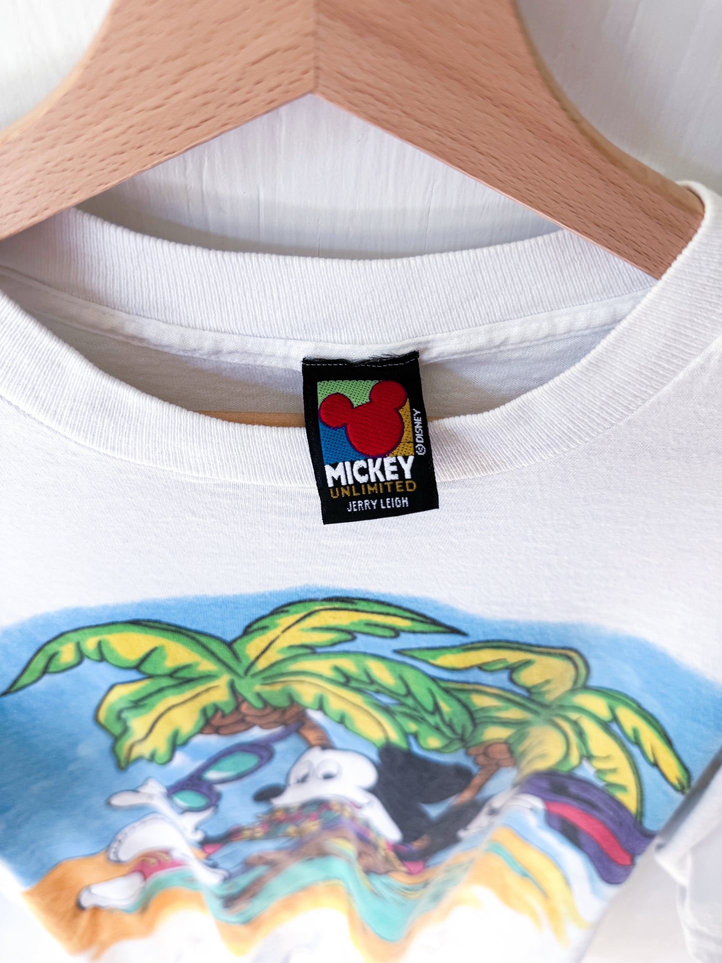 VINTAGE 90’s Tropical Vacation Mickey Tee - XL/1X