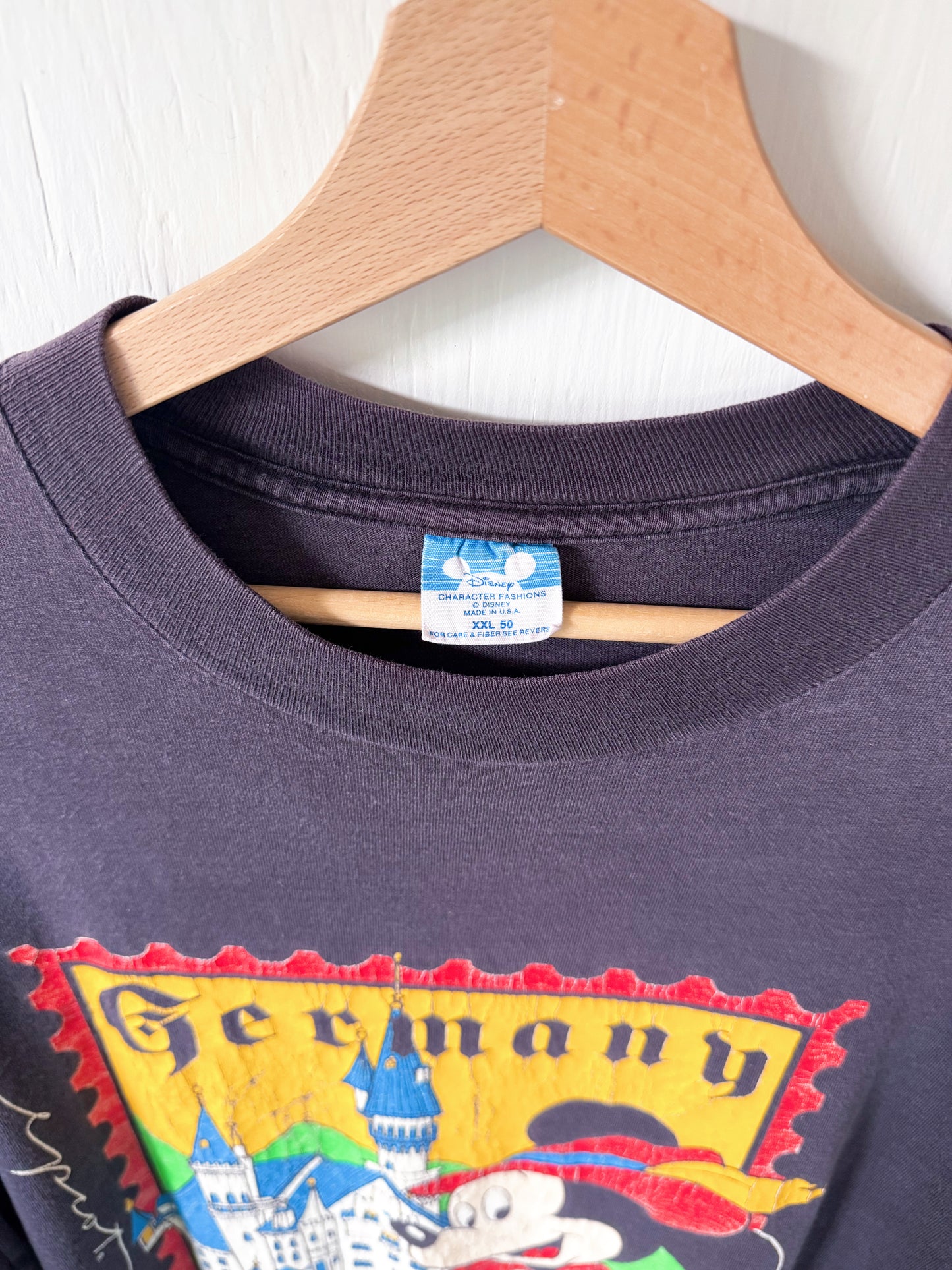 VINTAGE 80’s EPCOT Germany Stamp Tee - XL/2X