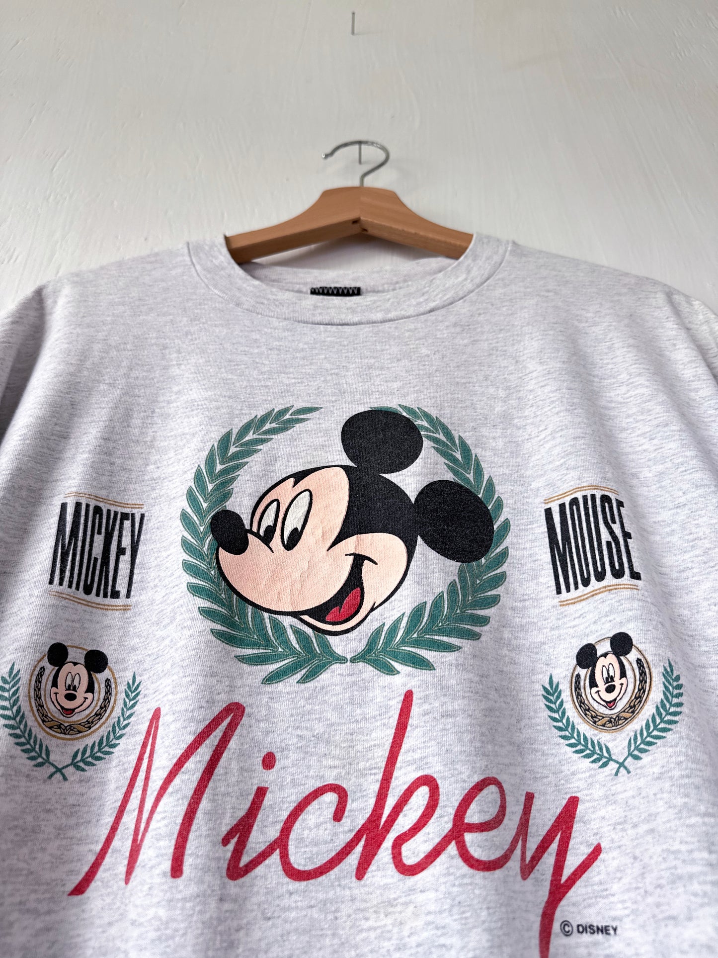 VINTAGE 90’s Mickey Wreath Tee - L/XL