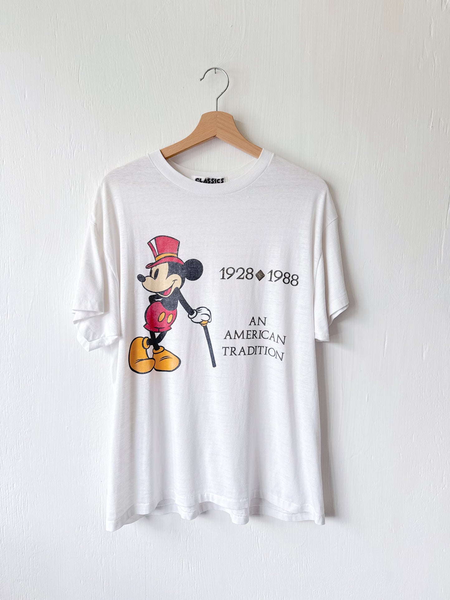 VINTAGE 1988 American Classic Mickey Tee - XL
