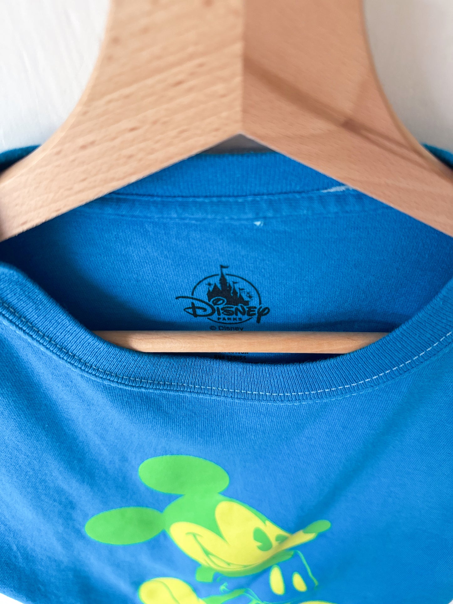 Disney Parks Cropped Neon Mickey Tee - YM