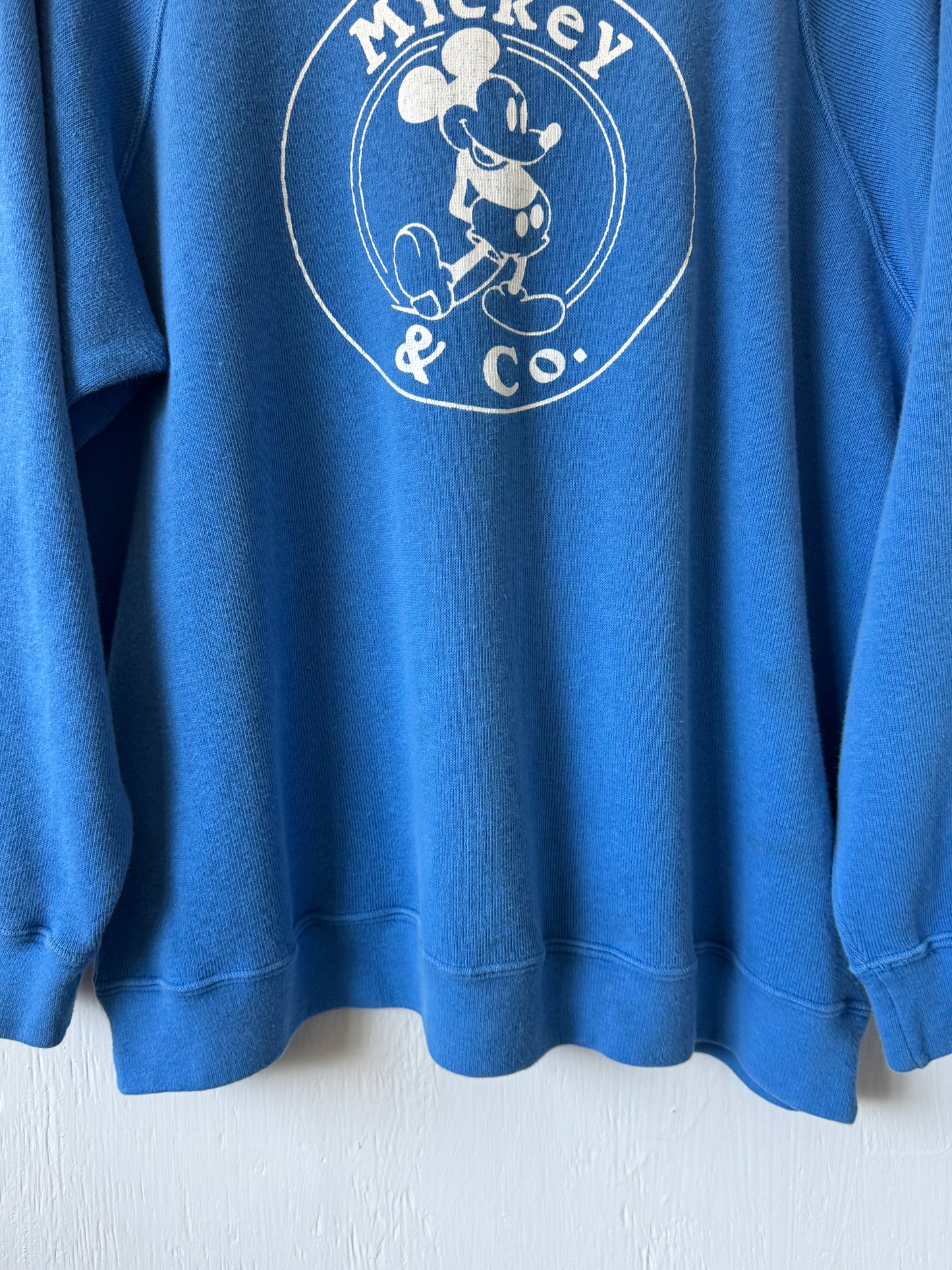 VINTAGE Blue Mickey & Co Crewneck - L