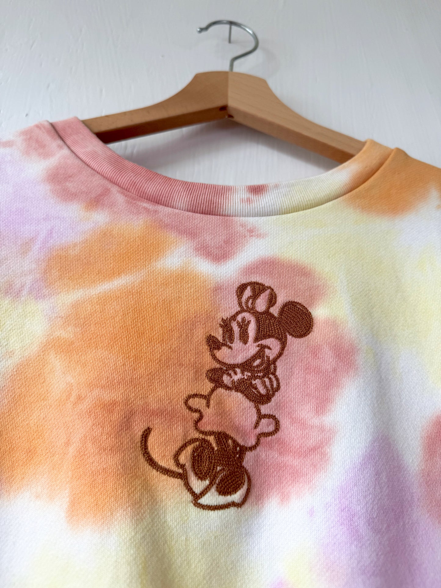 Disney Parks Embroidered Cropped Crewneck - L