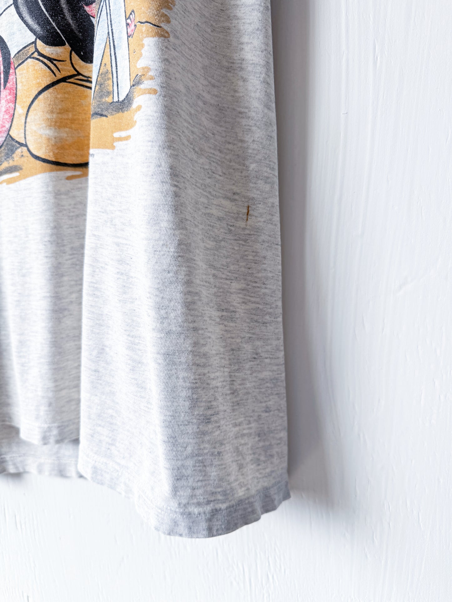 VINTAGE 90’s Tropical Mickey Minnie Front Back Tee - L