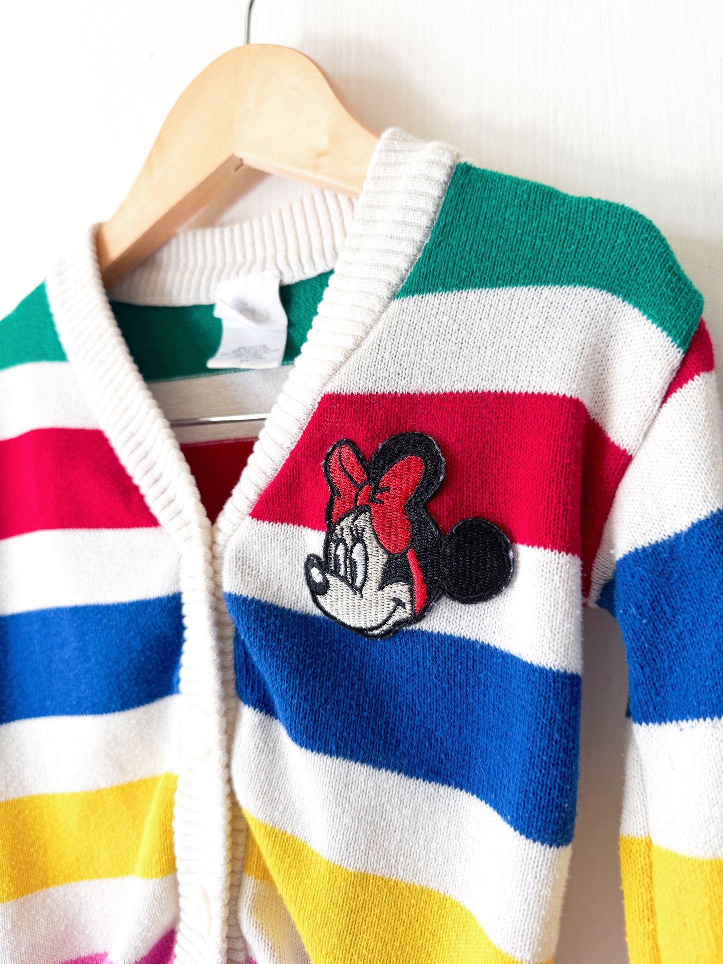 Striped Minnie Patch Cardigan - 2T