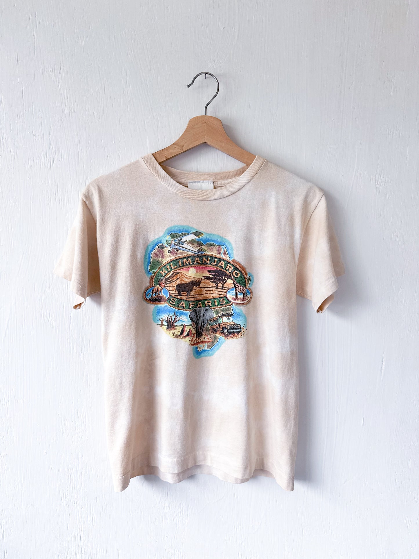 VINTAGE Animal Kingdom Kilimanjaro Safaris Attraction Tee - YL (8/10)