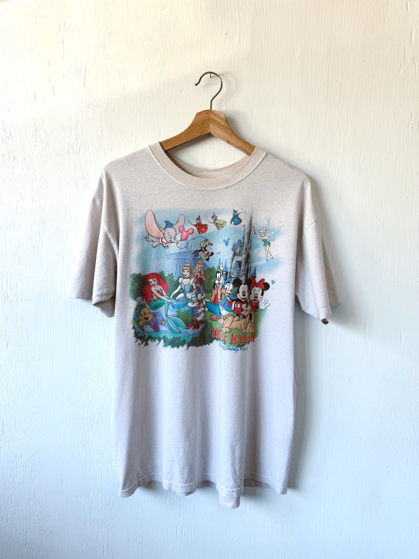 VINTAGE 90’s Magic Kingdom Double Sided Character Tee - L