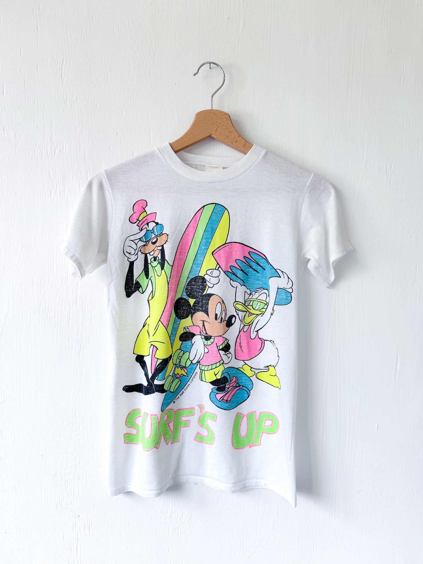 VINTAGE 80’s Surf’s Up Tee - YM/L
