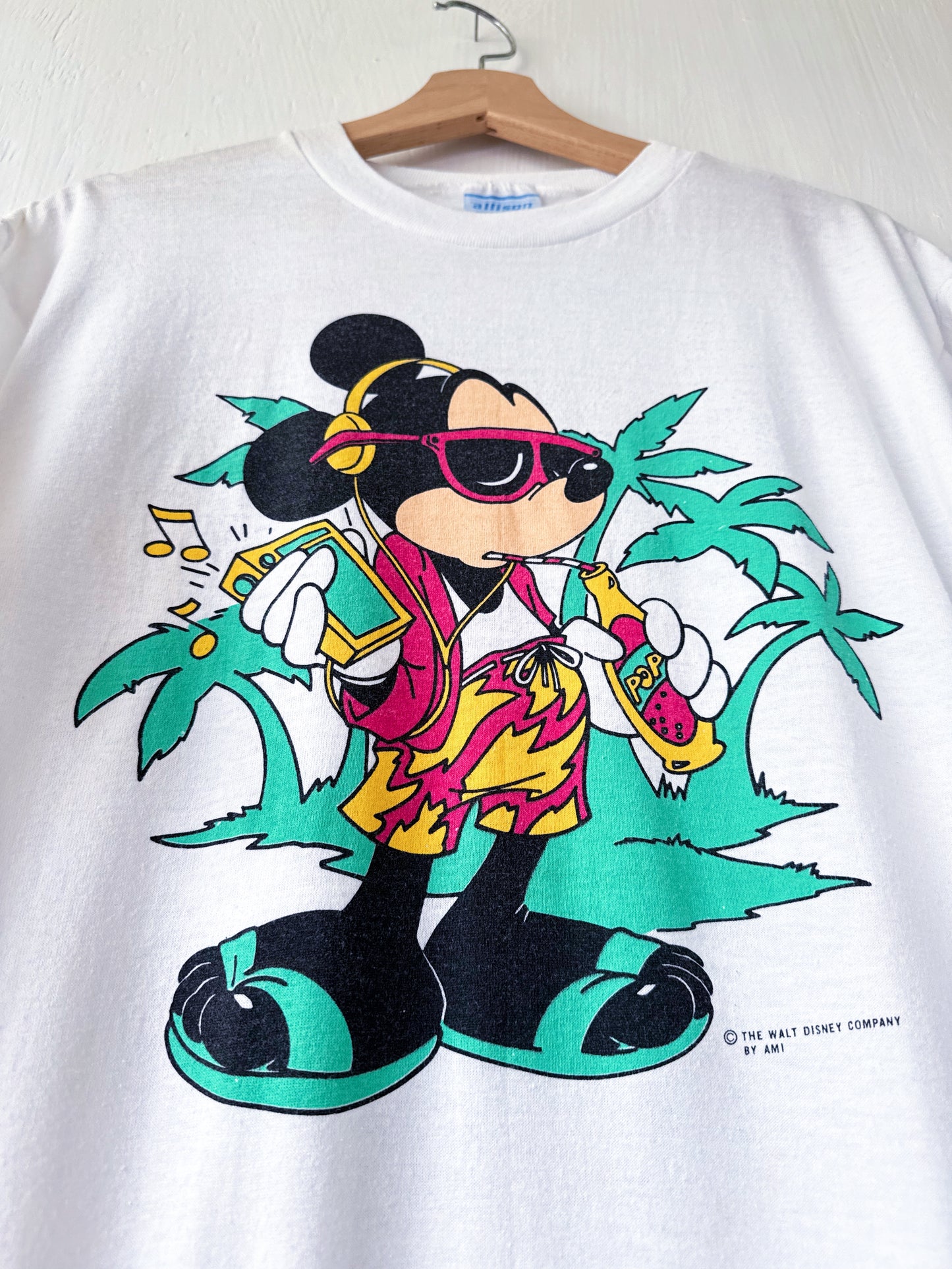 VINTAGE 80’s Rare Tropical Chill Mickey Tee - XL
