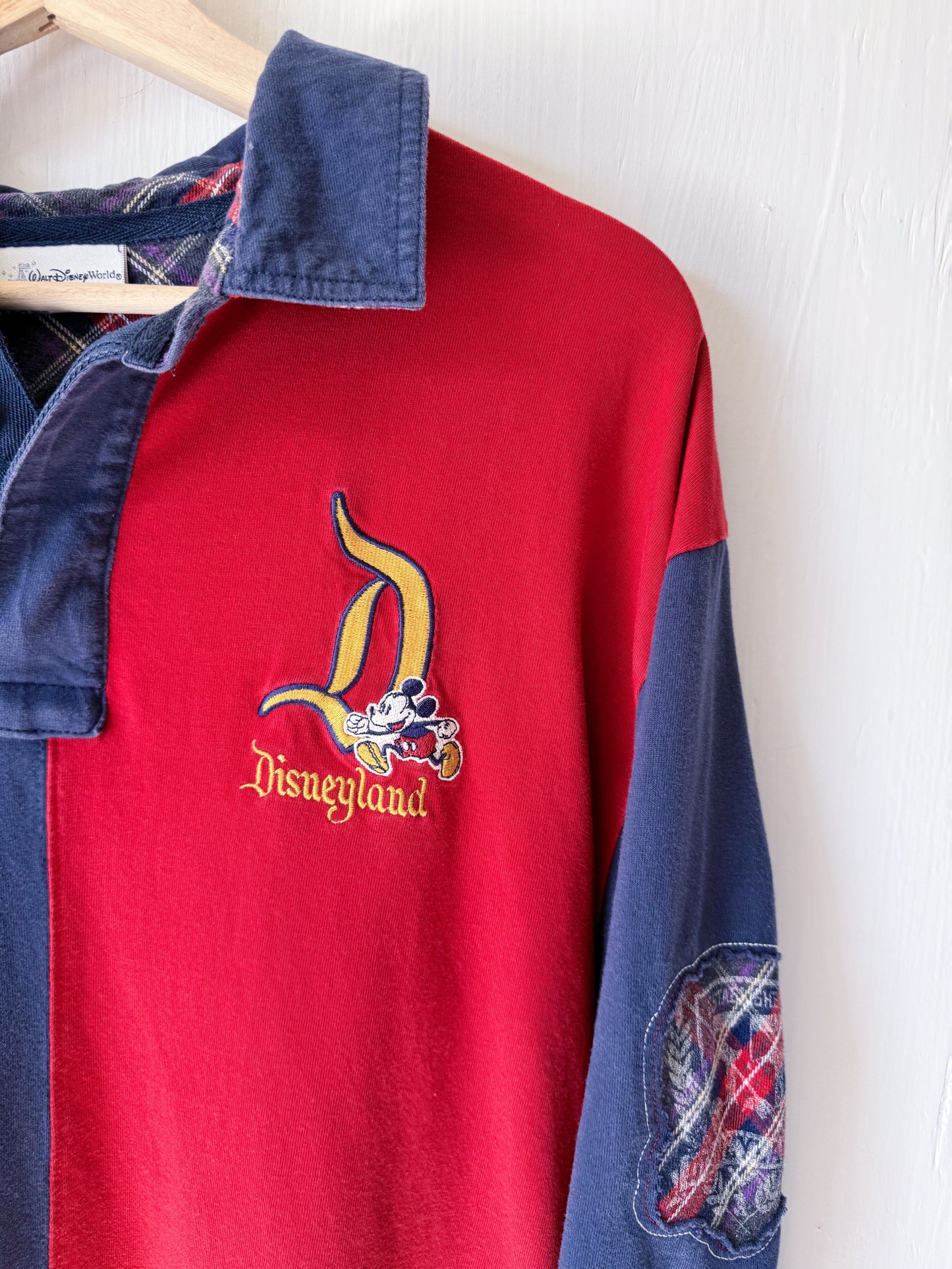 VINTAGE Disneyland Rugby Button Down - XL