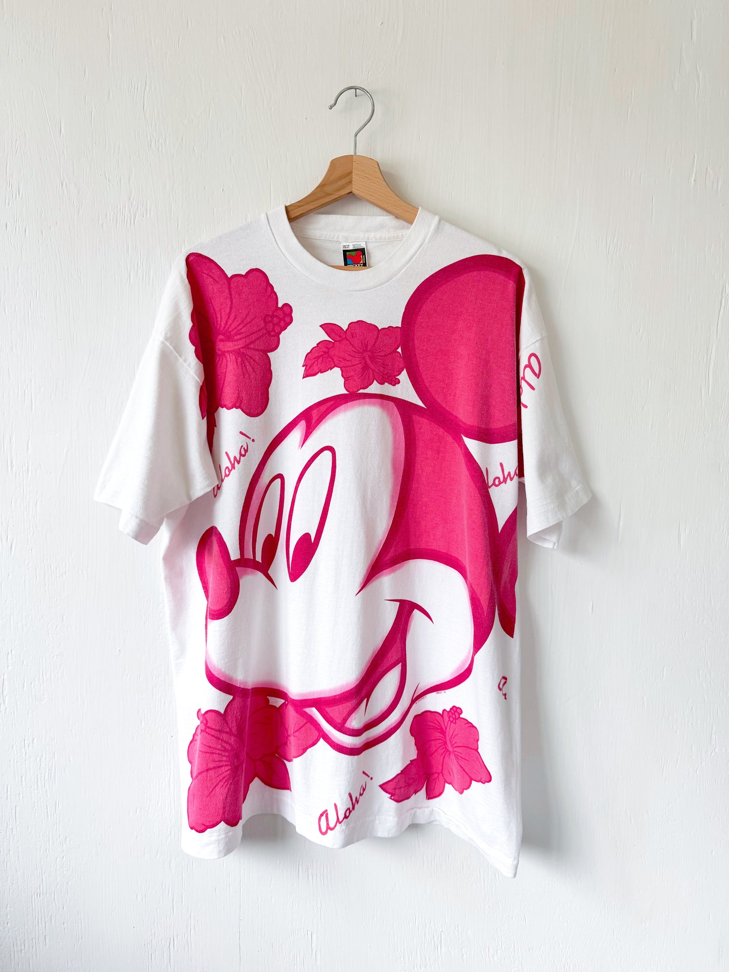 VINTAGE 90’s All Over Print Aloha Mickey - OS (XL)
