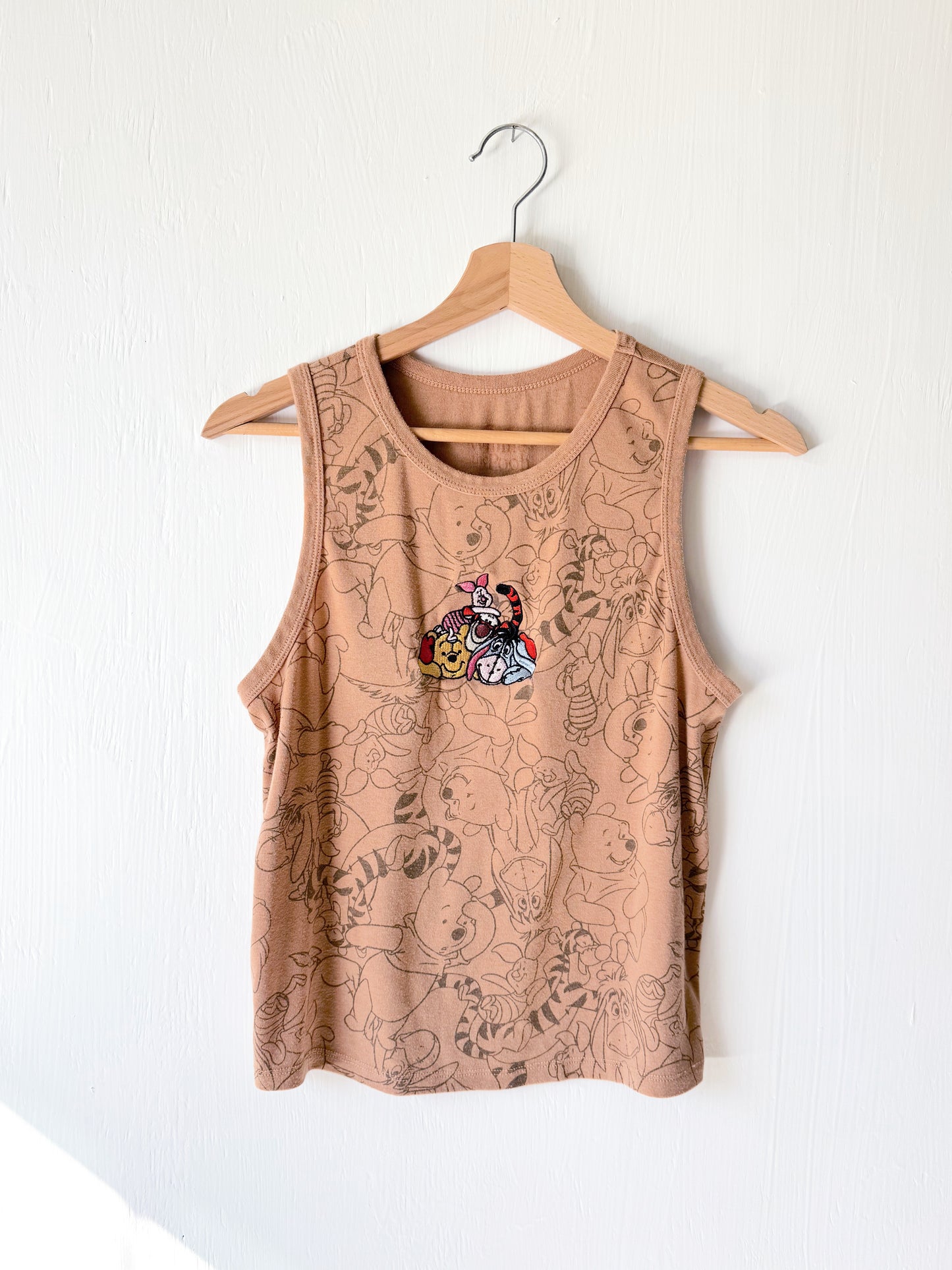 Embroidered Pooh Tank - M