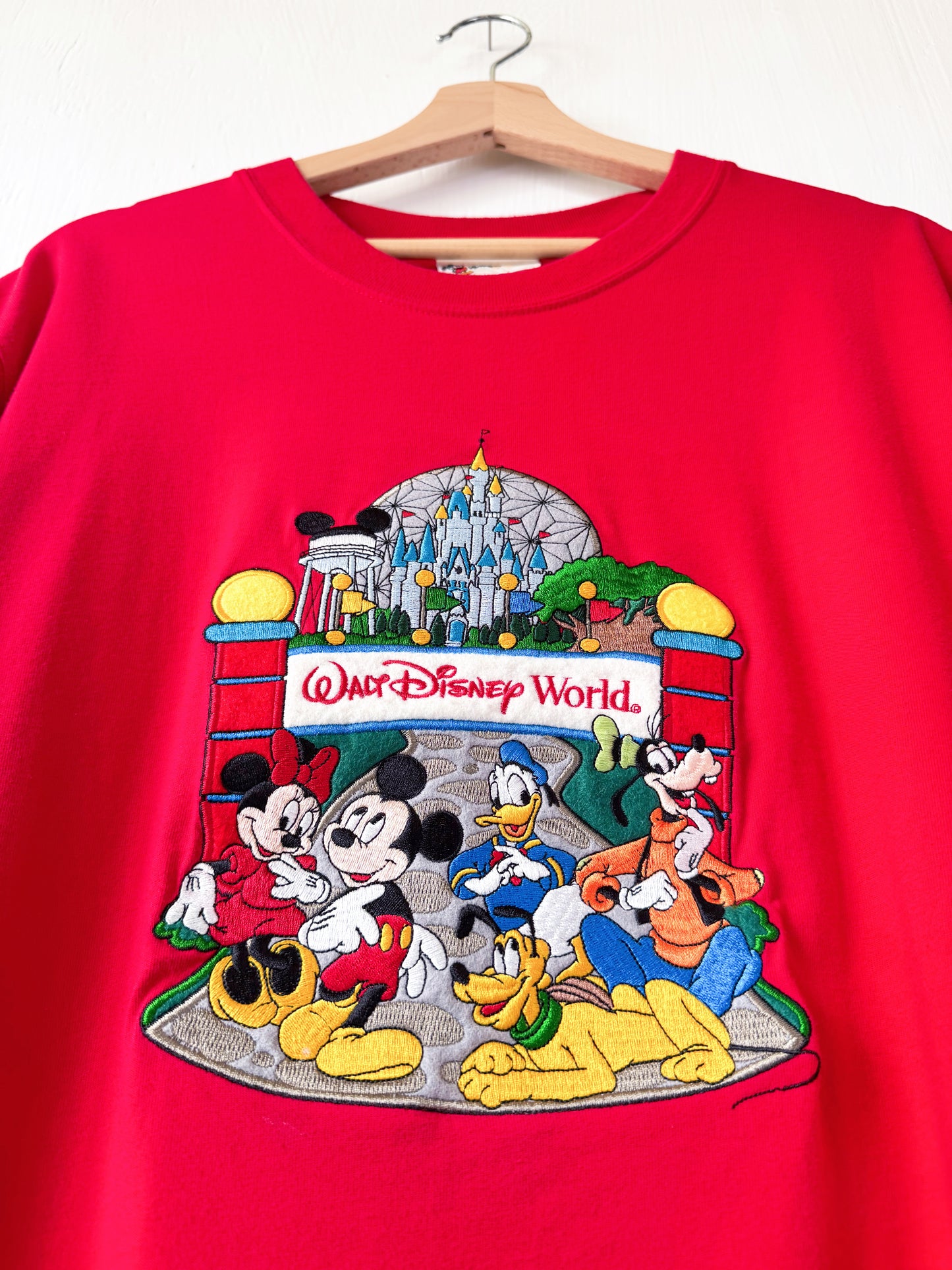 VINTAGE WDW Embroidered 4 Parks Tee - L