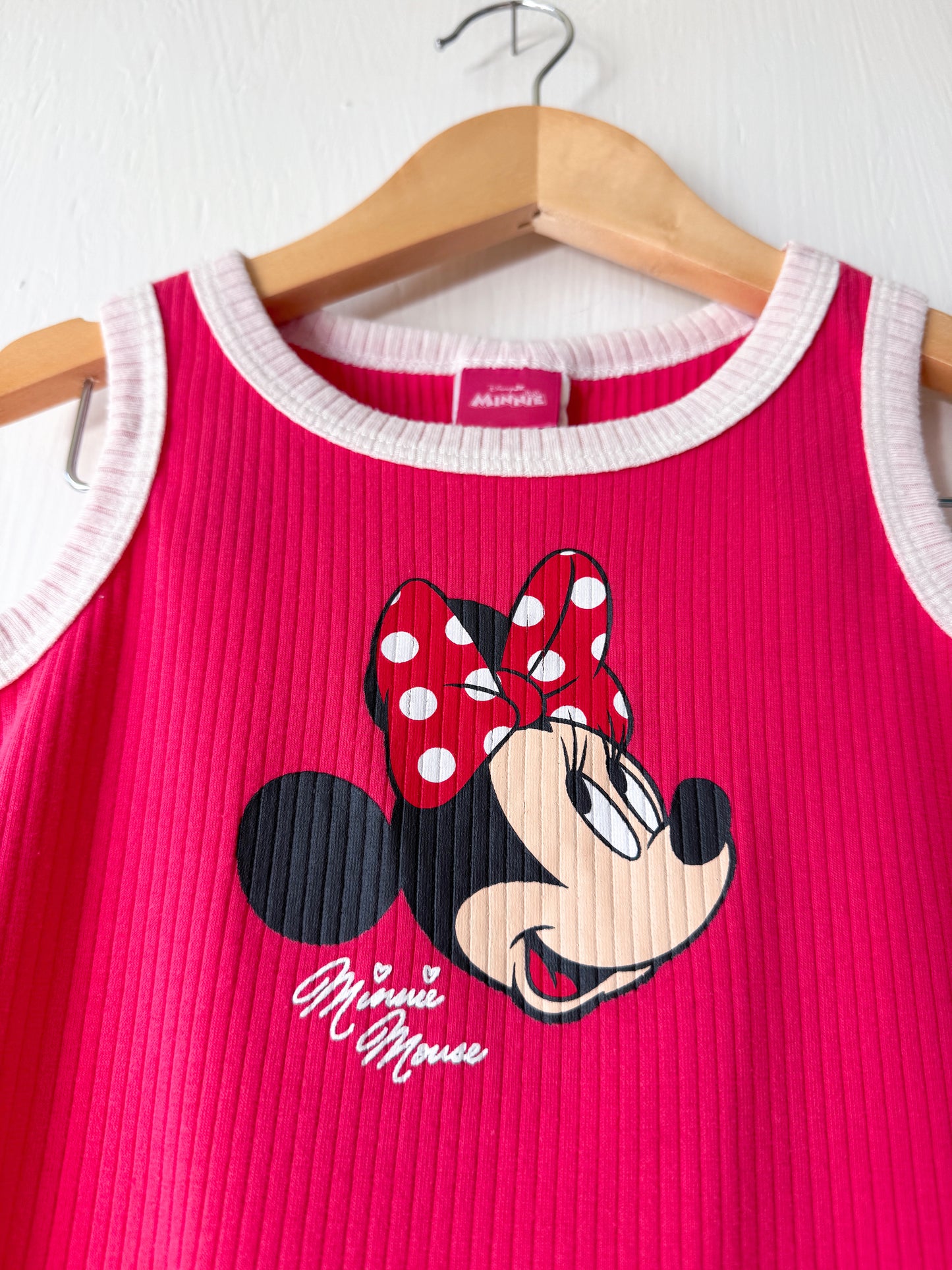Minnie Mouse Ribbed Tank - 4T