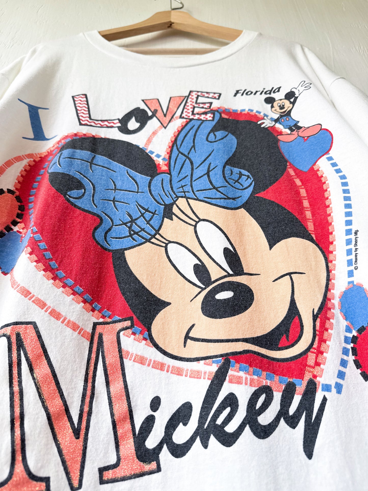 VINTAGE 80’s I Love Mickey Tee - 2X/3X