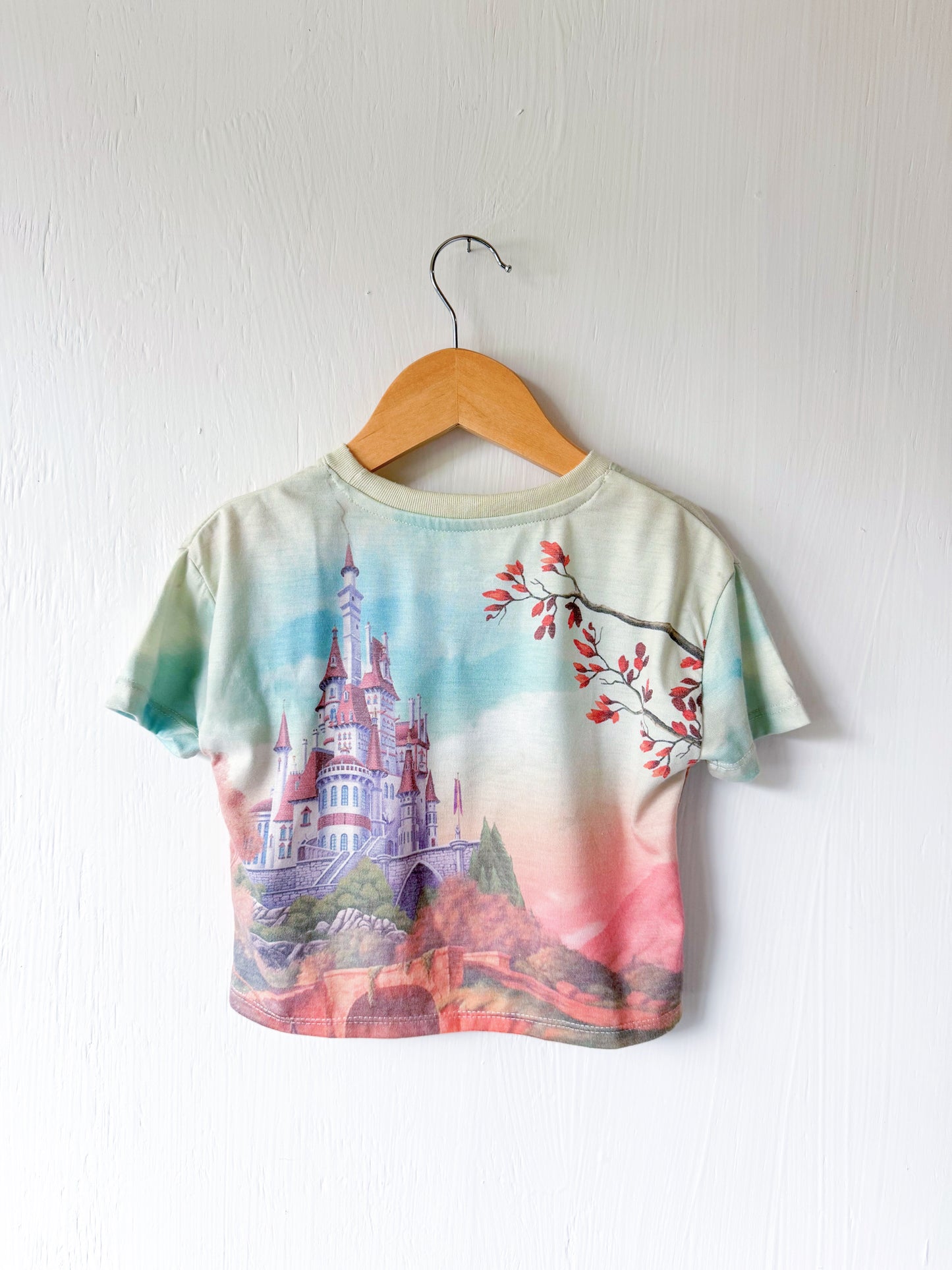 Belle + Castle Watercolor Top - 2T (oversized)