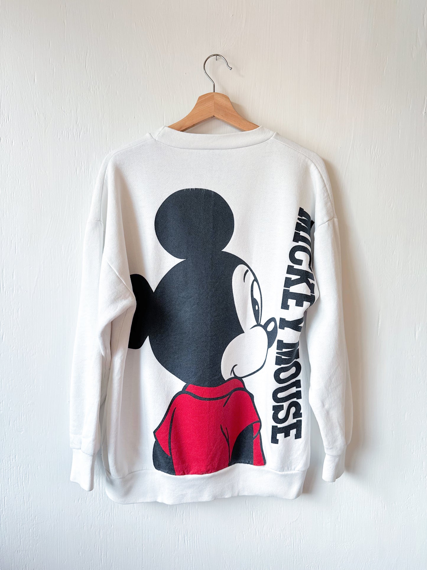 VINTAGE 90’s Front Back Big Mickey Crewneck - L