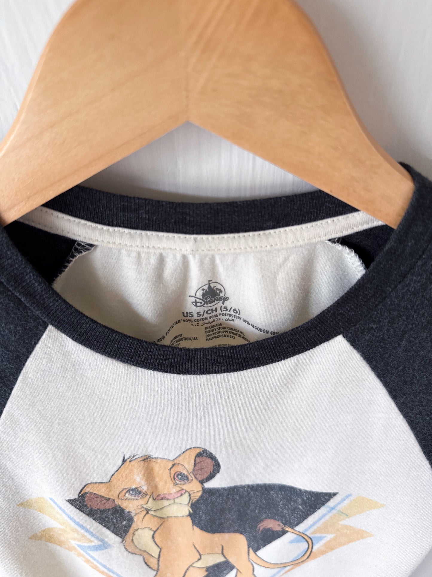Disney Parks Simba Raglan Tee - YS (5/6)