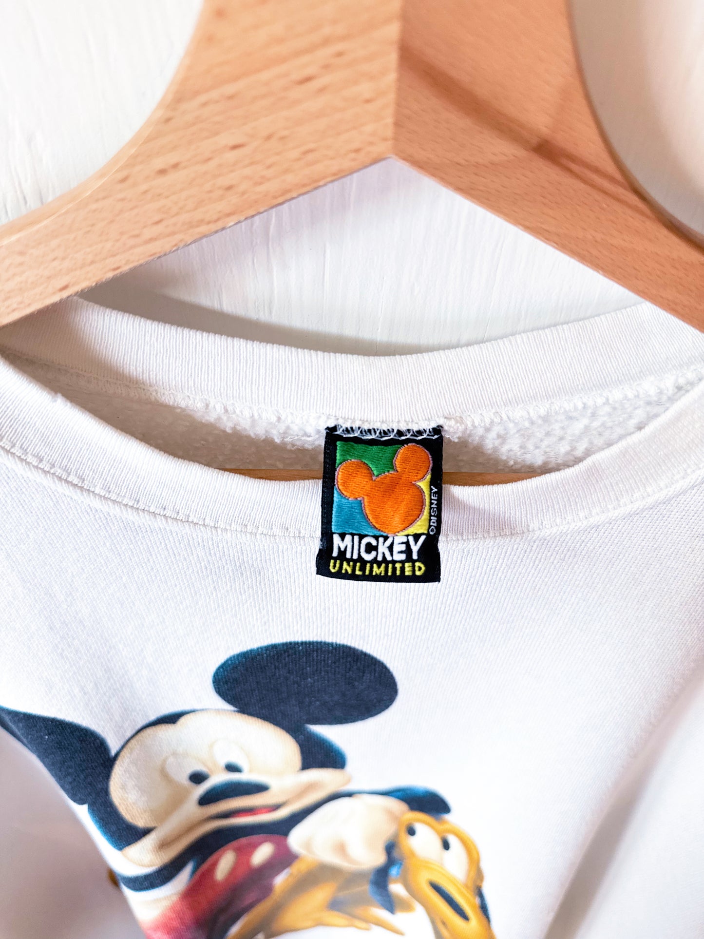 VINTAGE 90’s Mickey Pluto Crewneck - L/XL
