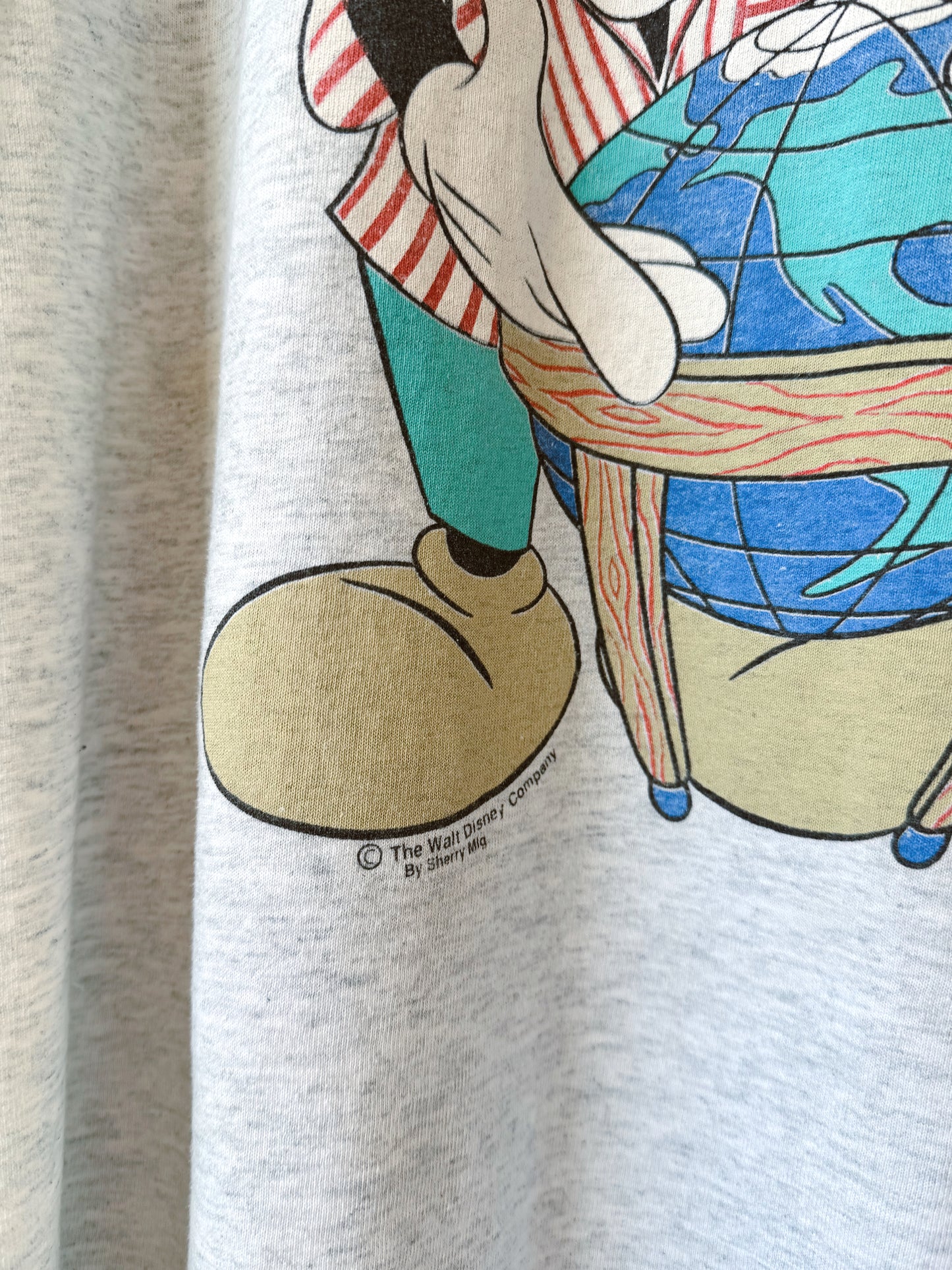 VINTAGE 80’s Mickey FL Map Tee - L