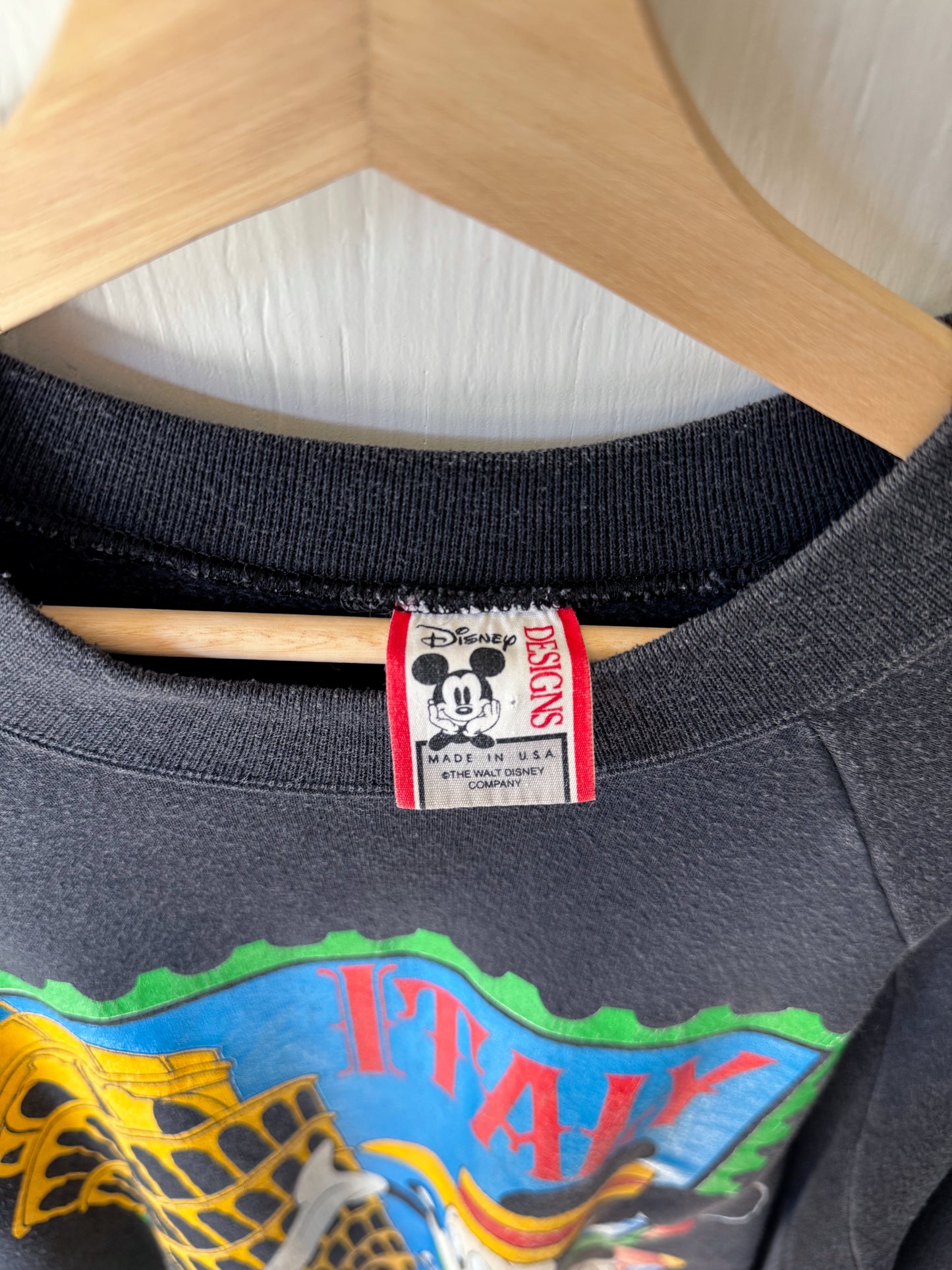 VINTAGE Rare 90’s Italy Epcot Center Stamp Crewneck - 2X/3X