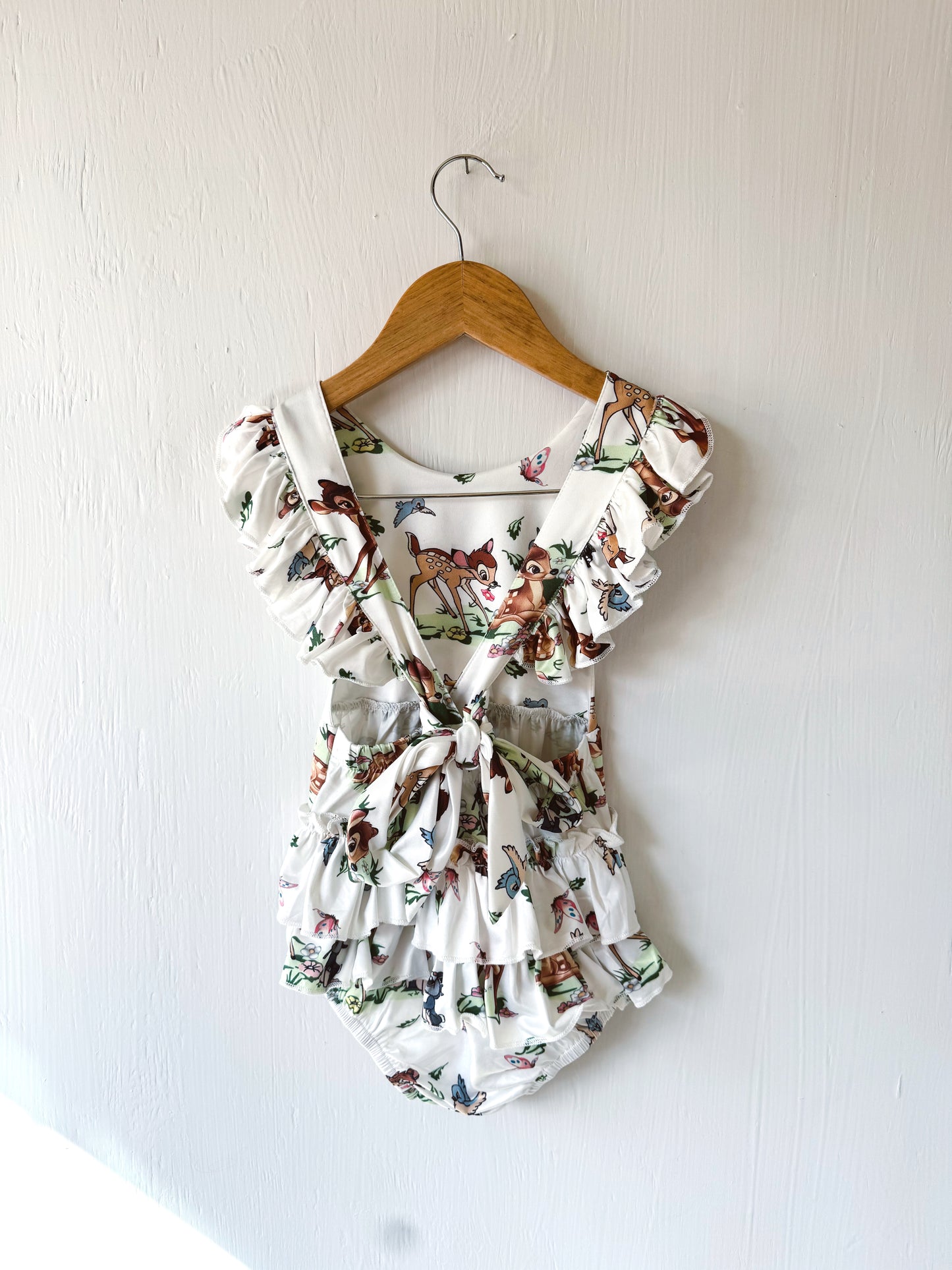 Bambi Ruffle Romper + Headband - 18/24M