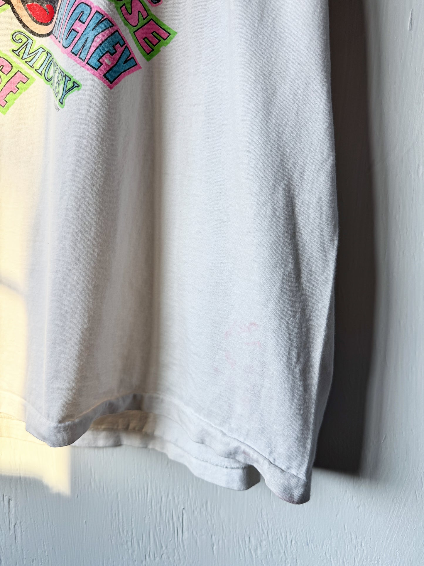 VINTAGE 80’s Rare Big Mickey Face Tee - 2X