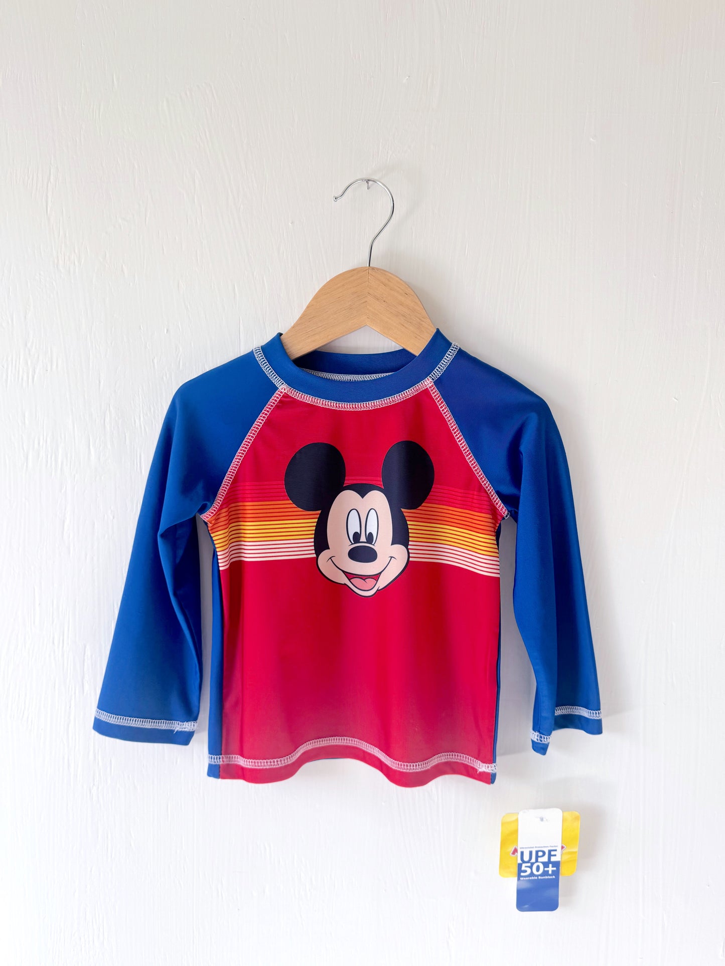 NEW Mickey SPF Swim Rash Guard - 18M