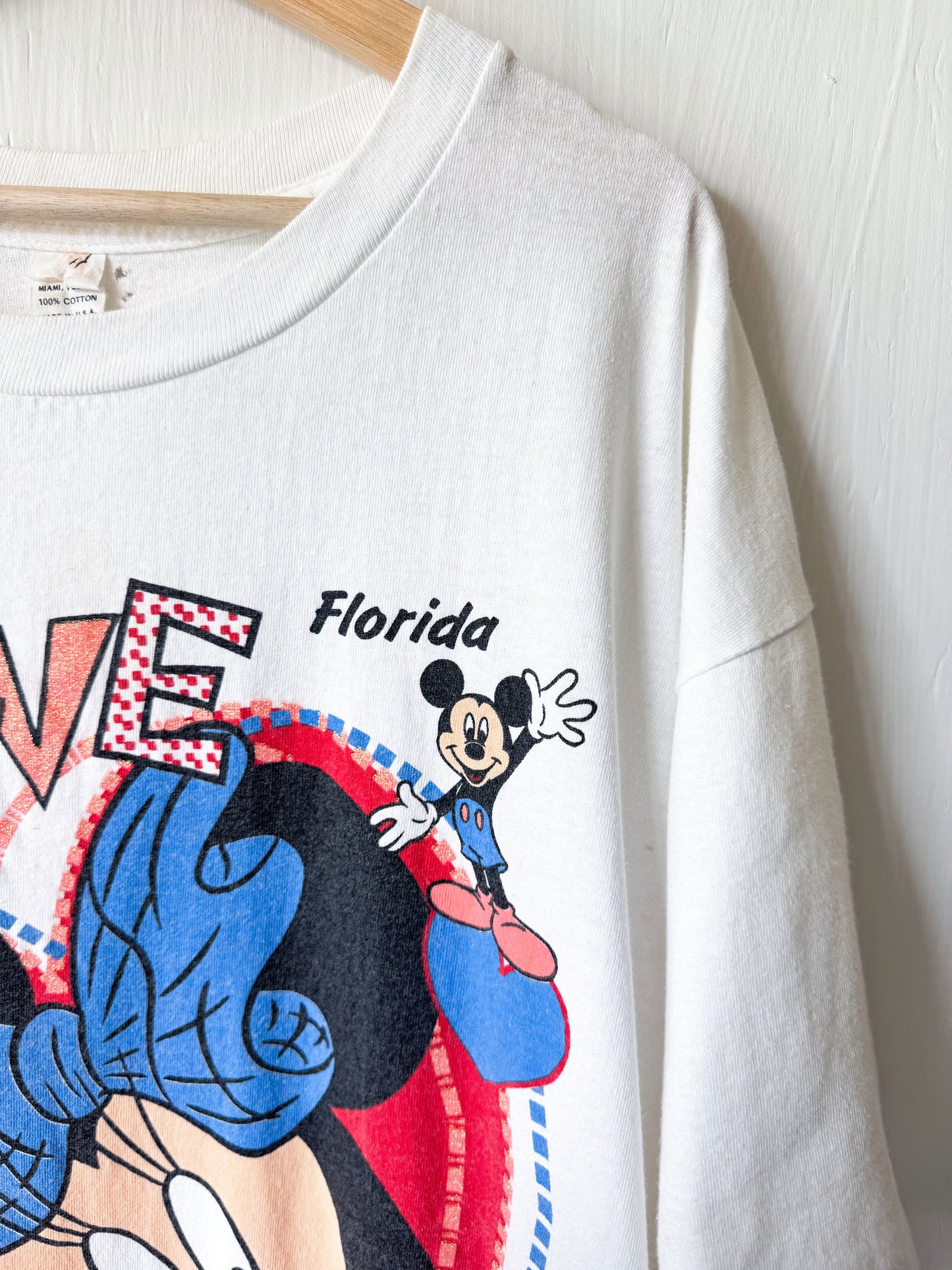 VINTAGE 80’s I Love Mickey Tee - 2X/3X