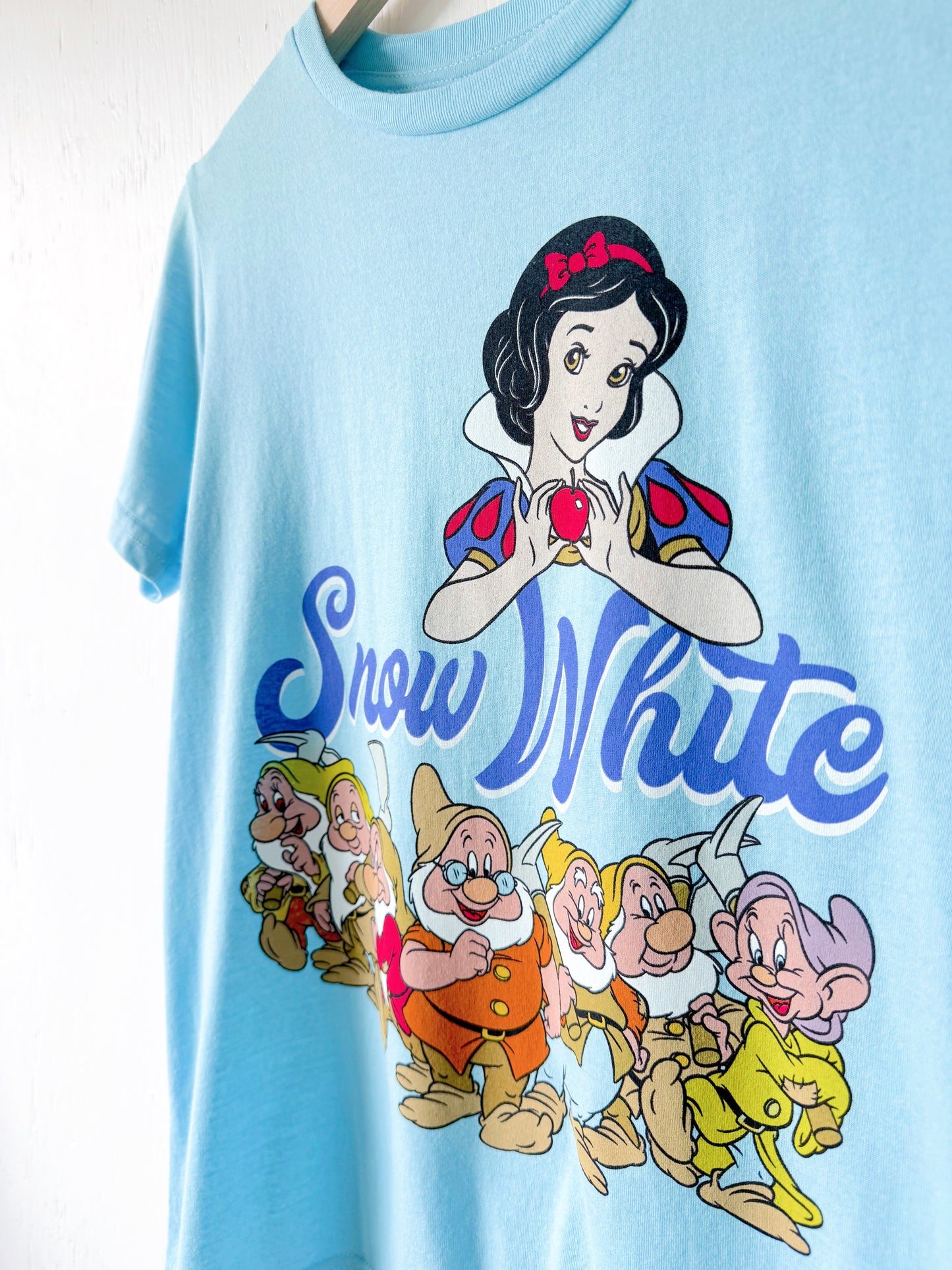 NEW Snow White + Dwarfs Blue Tee - Y10/12