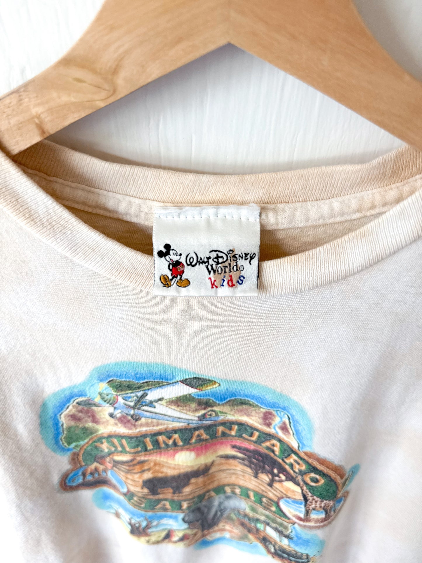 VINTAGE Animal Kingdom Kilimanjaro Safaris Attraction Tee - YL (8/10)