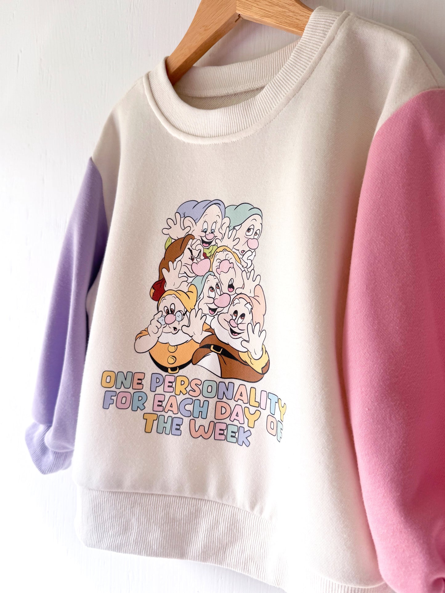 Seven Dwarfs Personalities Crewneck - 5T