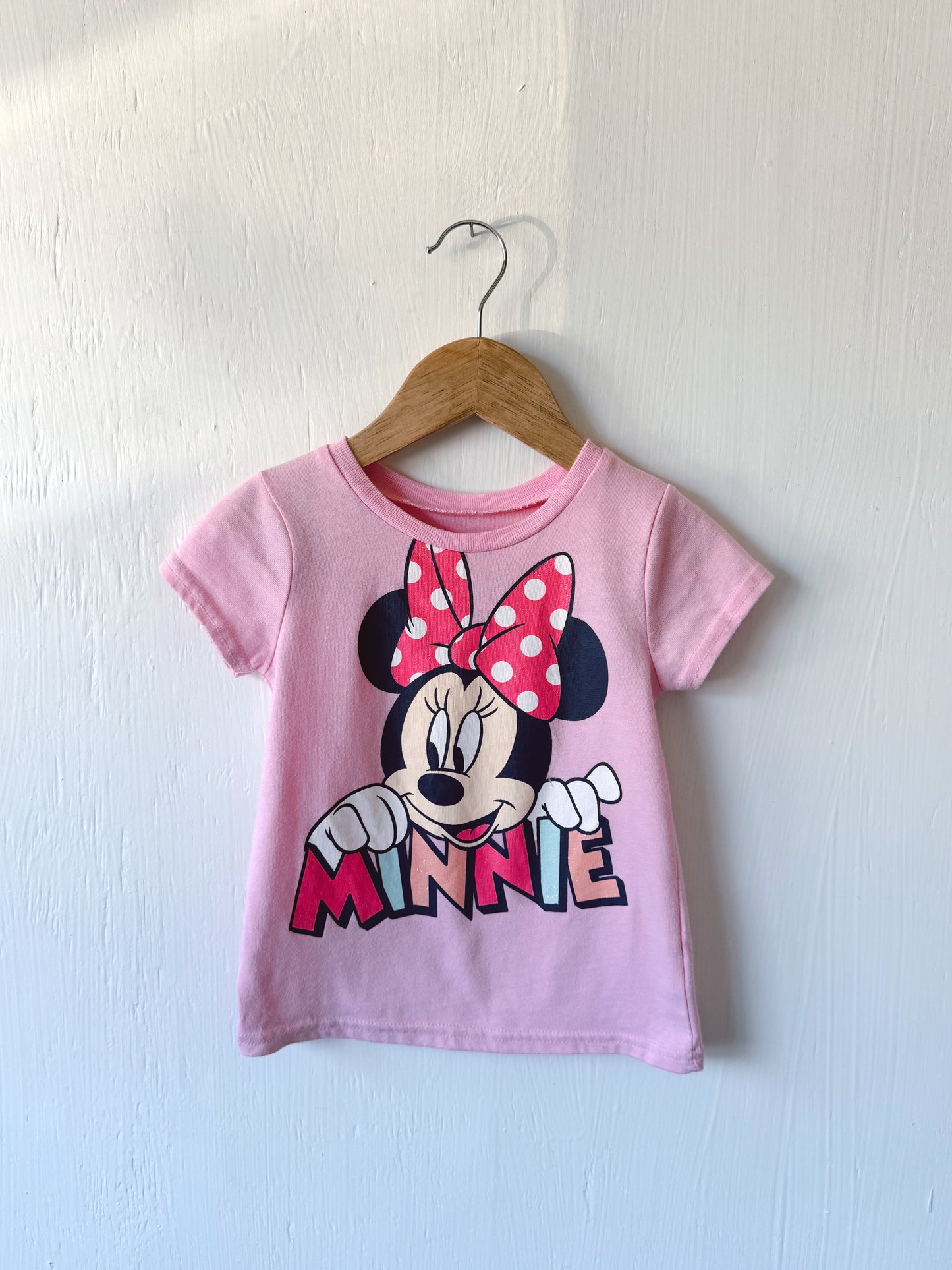 Minnie Pink Shimmer Tee - 3T